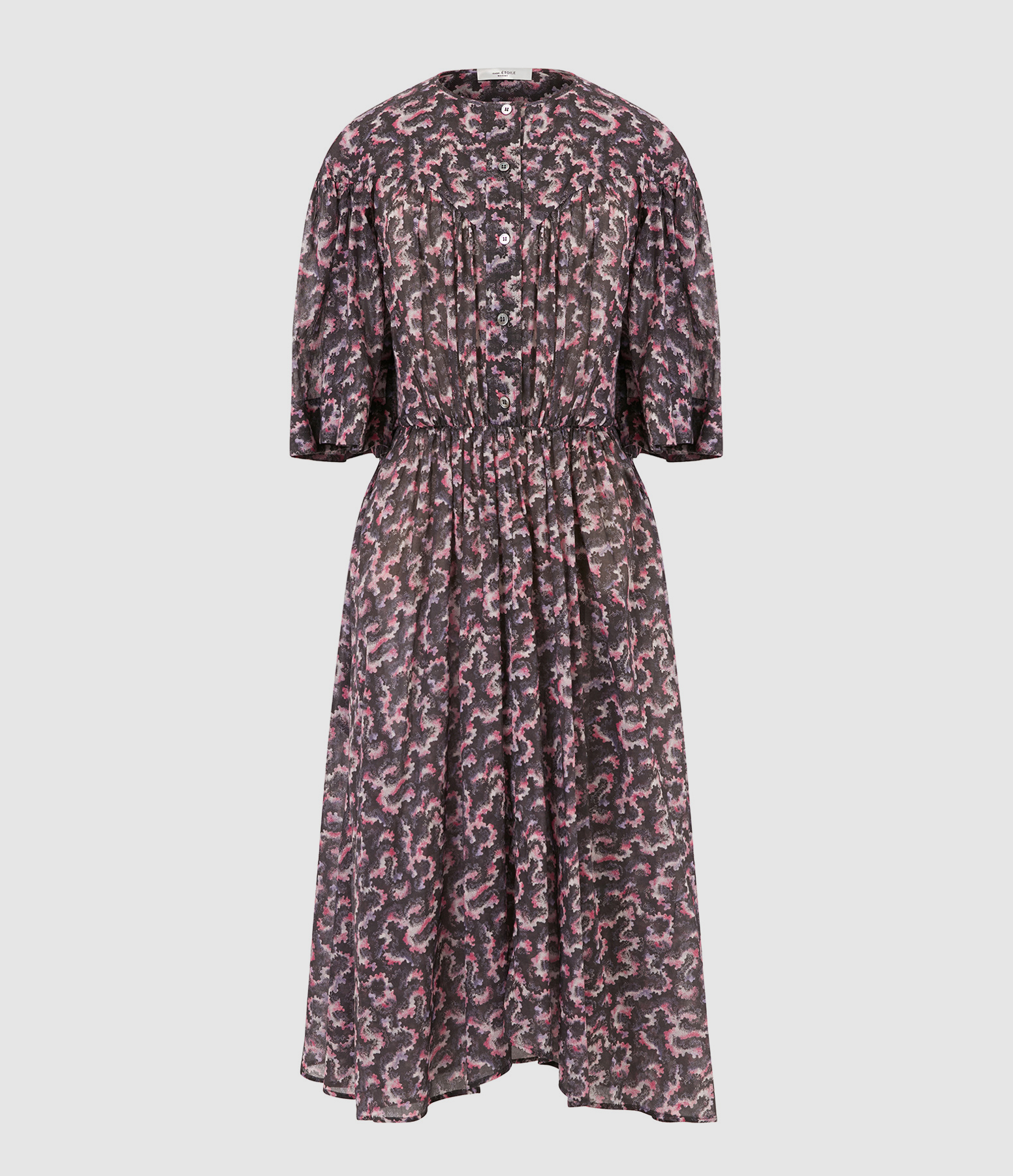 Robe Imaggy Coton Organique Noir Délavé