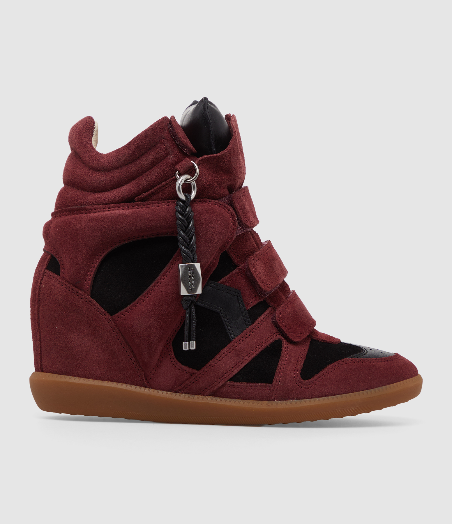 Baskets Bekett Ring Bordeaux Noir, Réédition