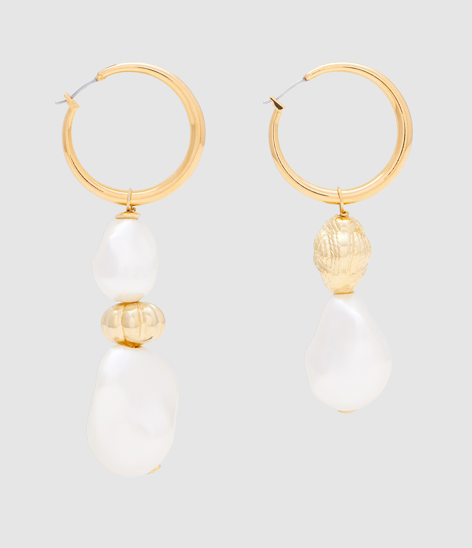 Boucles d'oreilles Irregular Organic Pearl Pearl