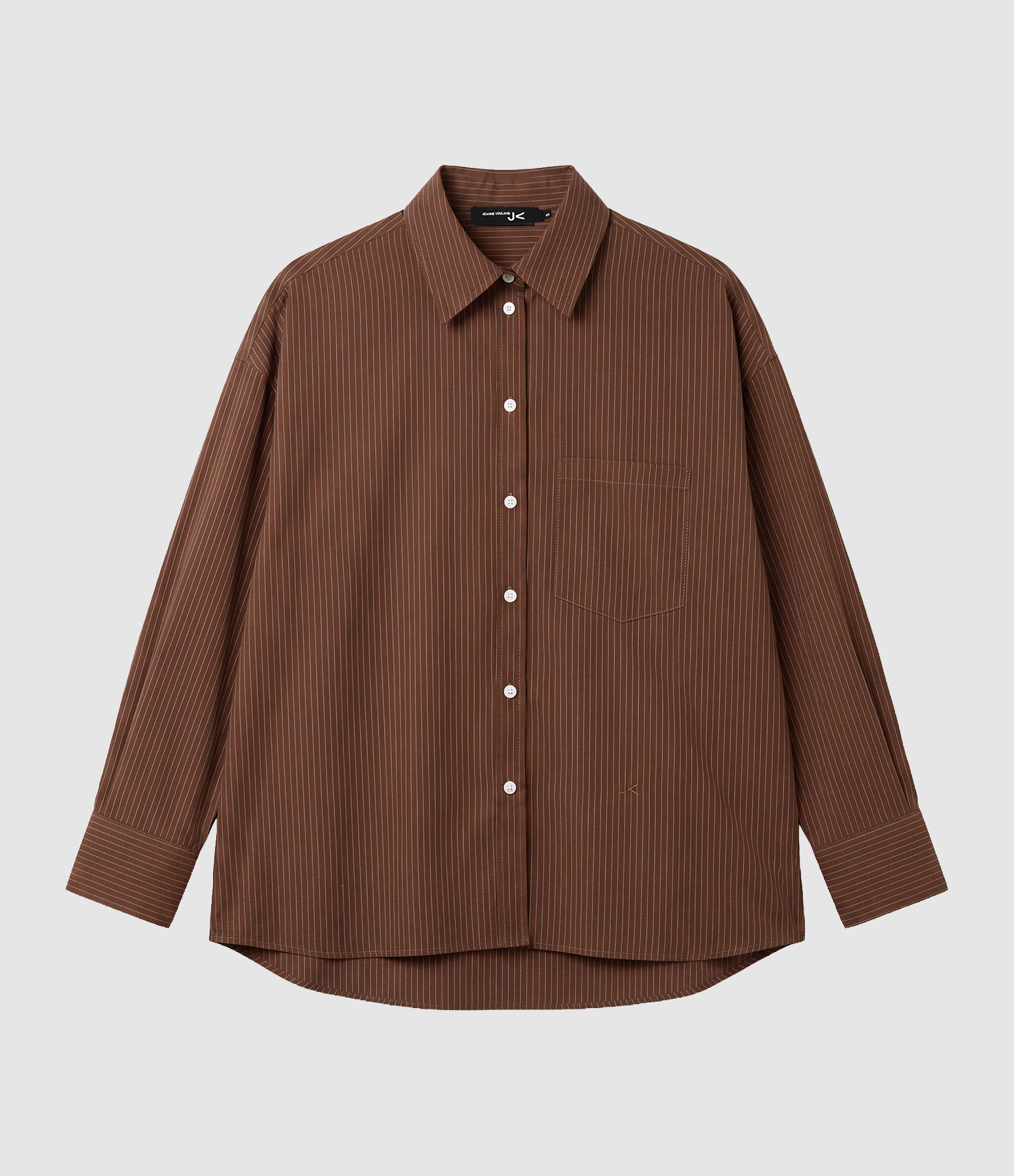 Chemise Pauli Rayée Chocolat