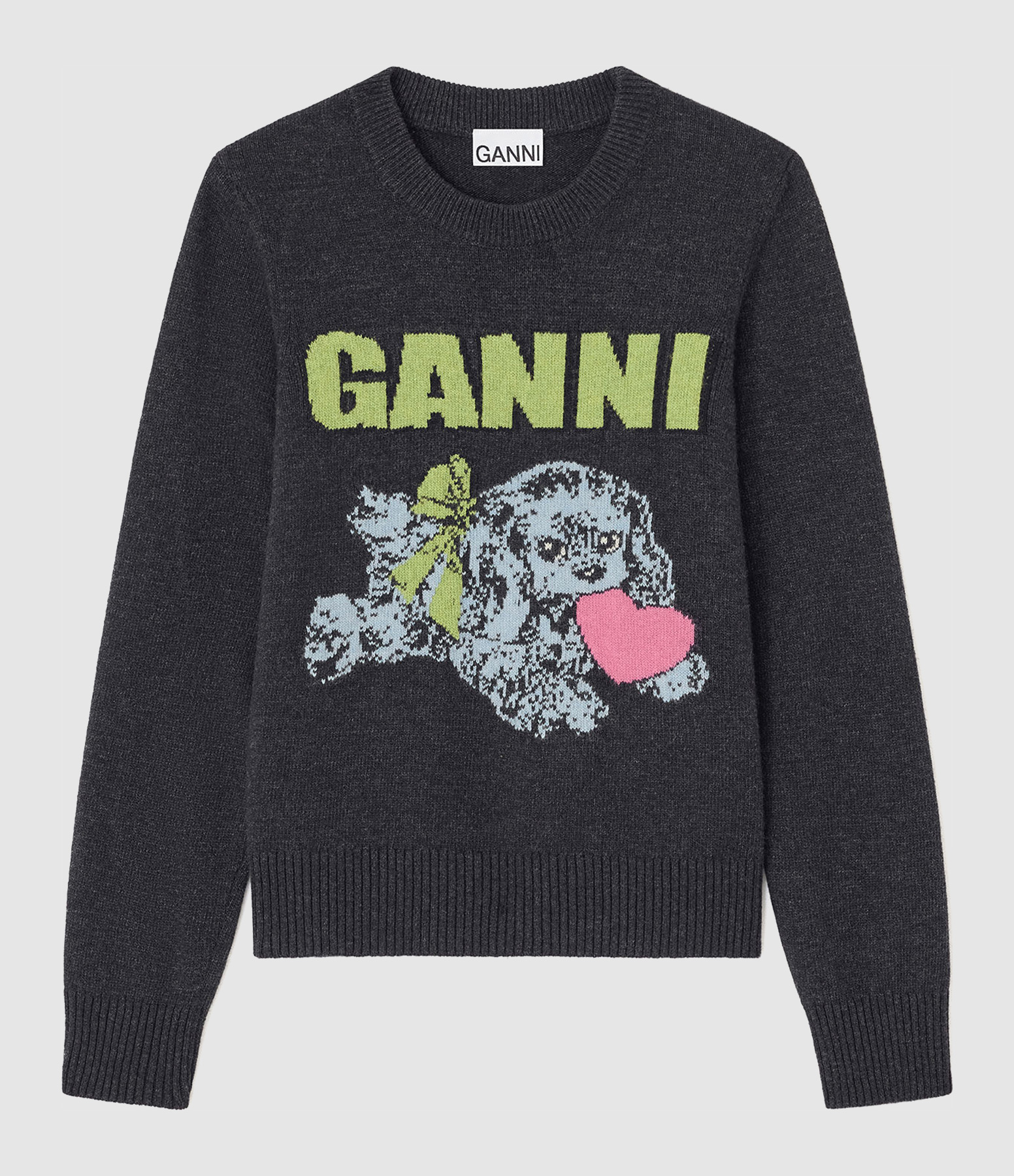 Sweatshirt Graphic Mix Puppy Love Crewneck Phantom