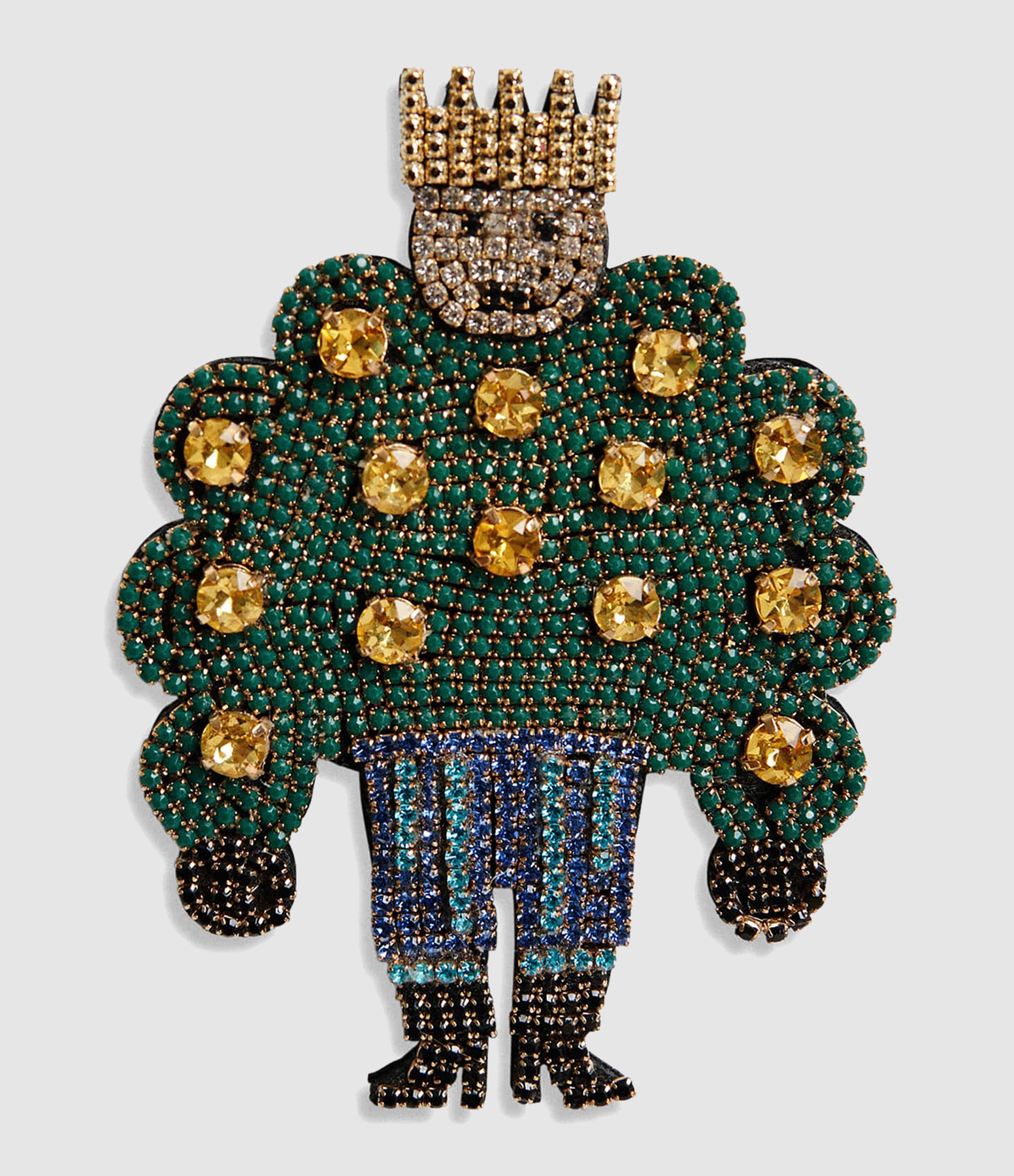 Broche Kaylor Jaune Vert