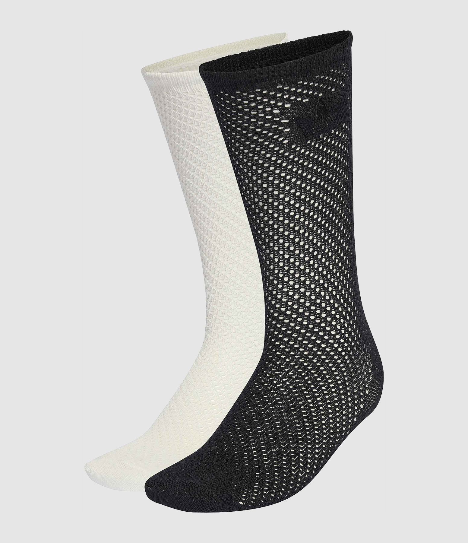 Chaussettes Crochet Cr S 2P Off White/Black