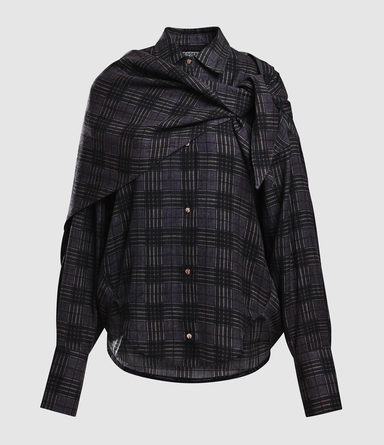 Chemises Kiss Gris Noir