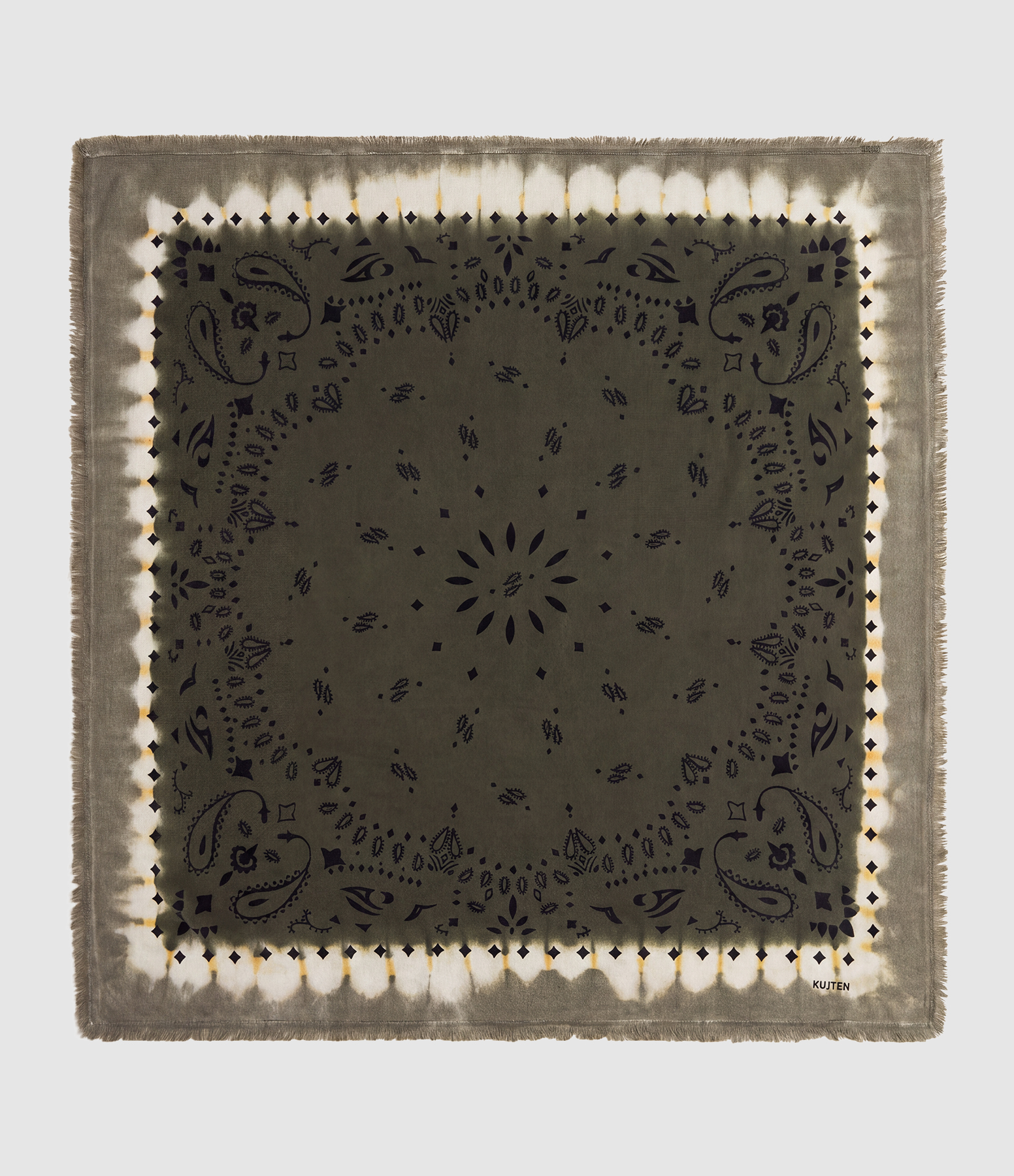 Foulard Hachiko Abba Bandana Kaki Fonce