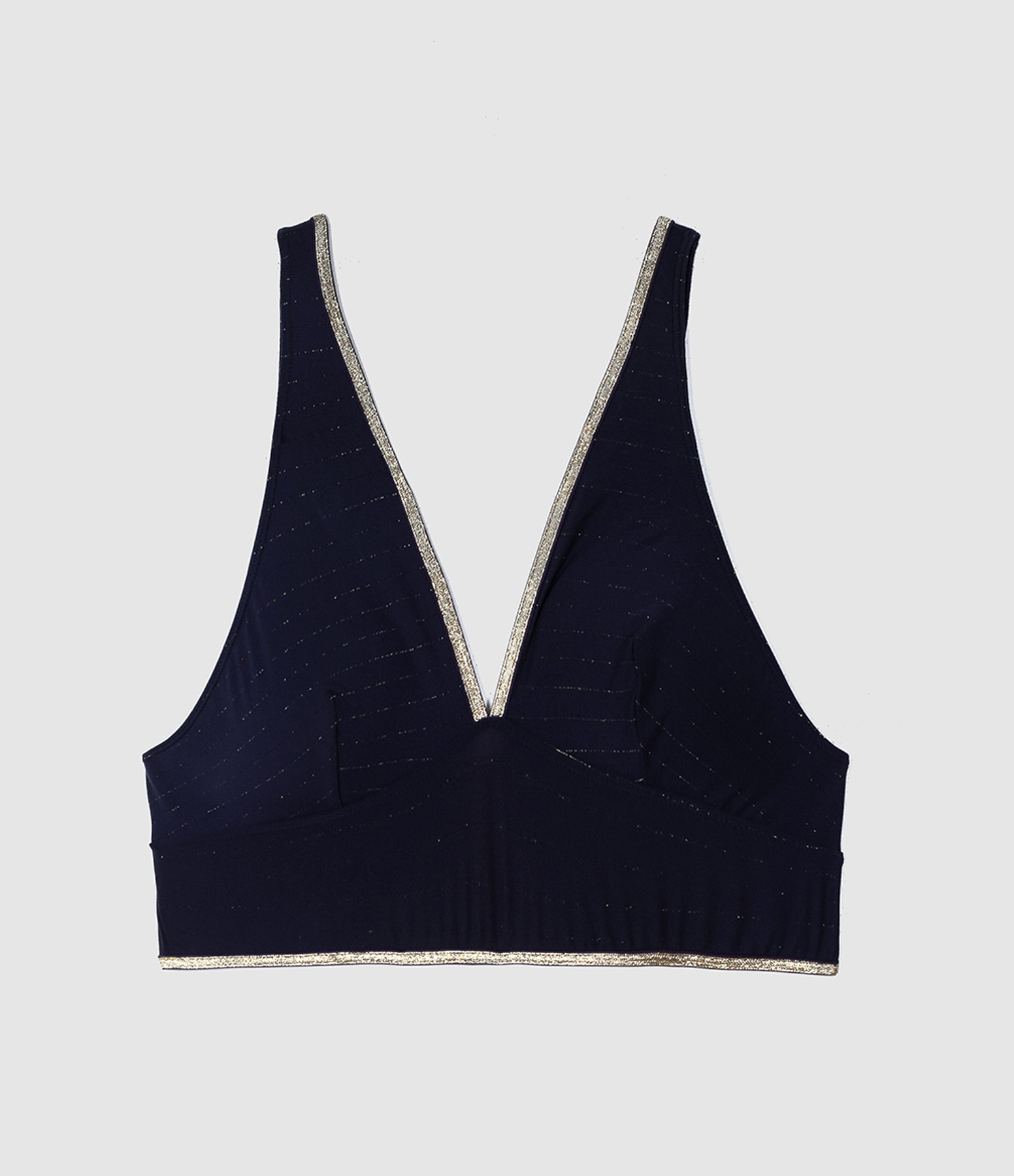 Brassière Soon Navy Gold Lurex