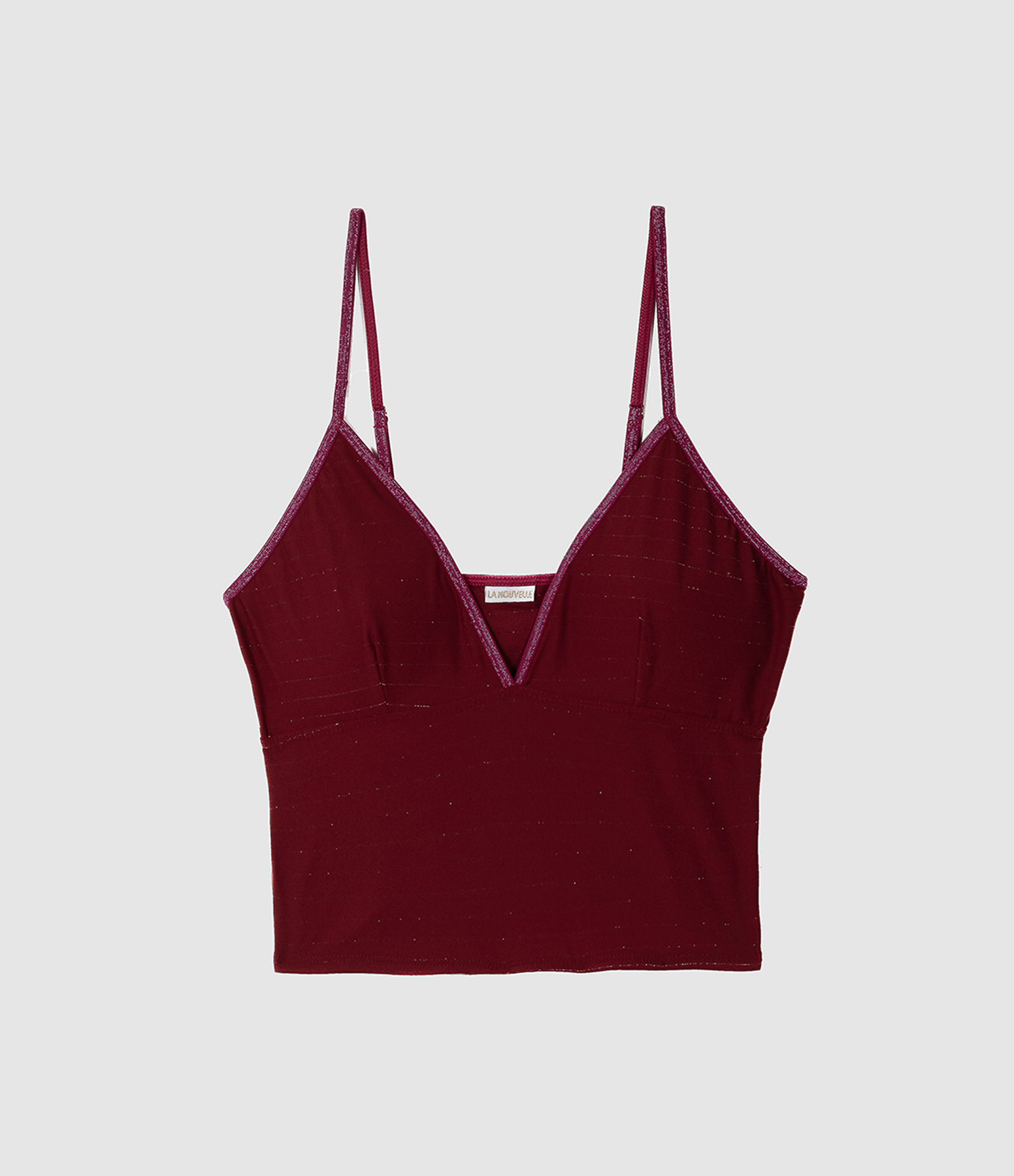 Bustier Charlye Wine Lurex