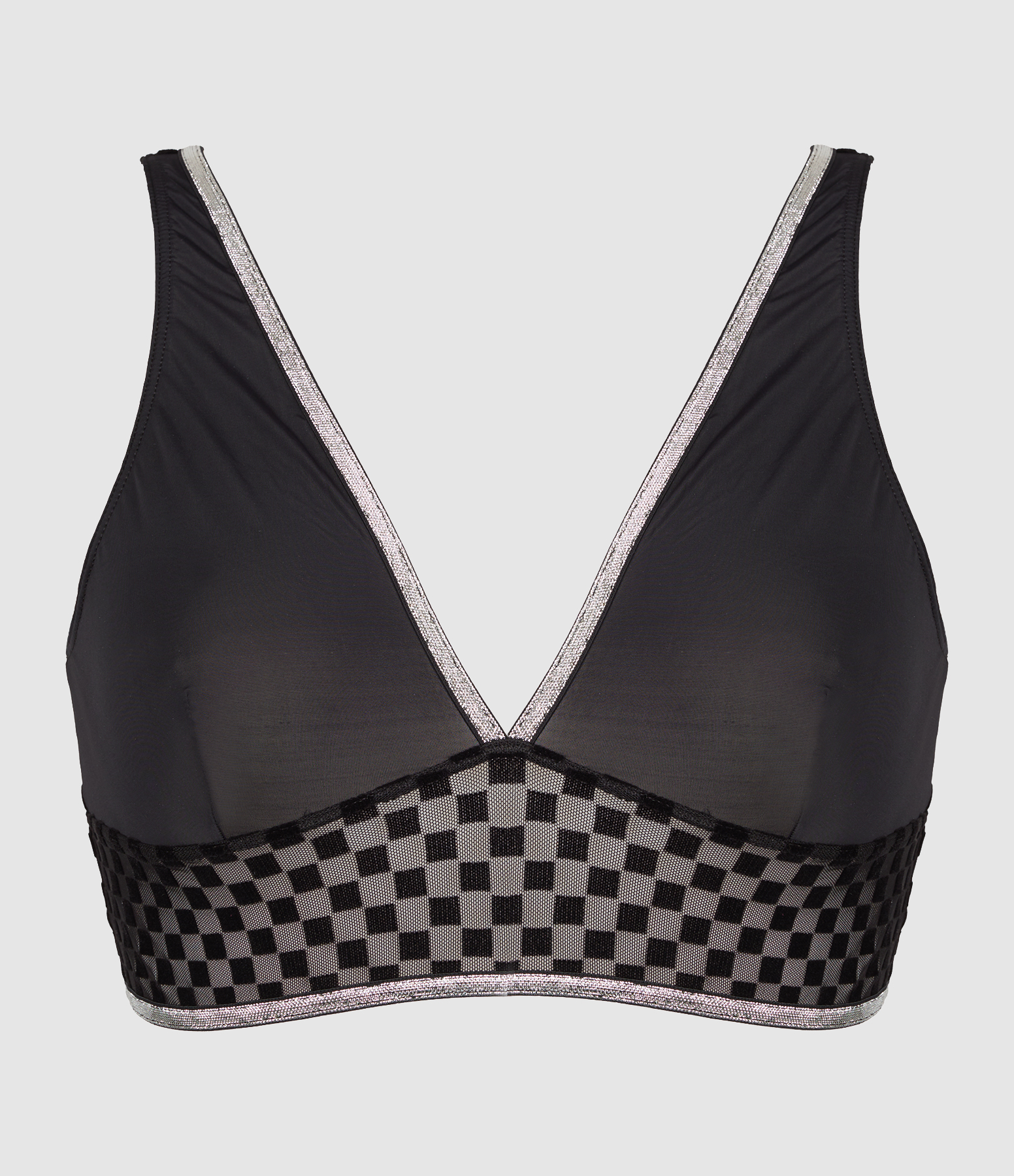 Brassière Soon Black Chess