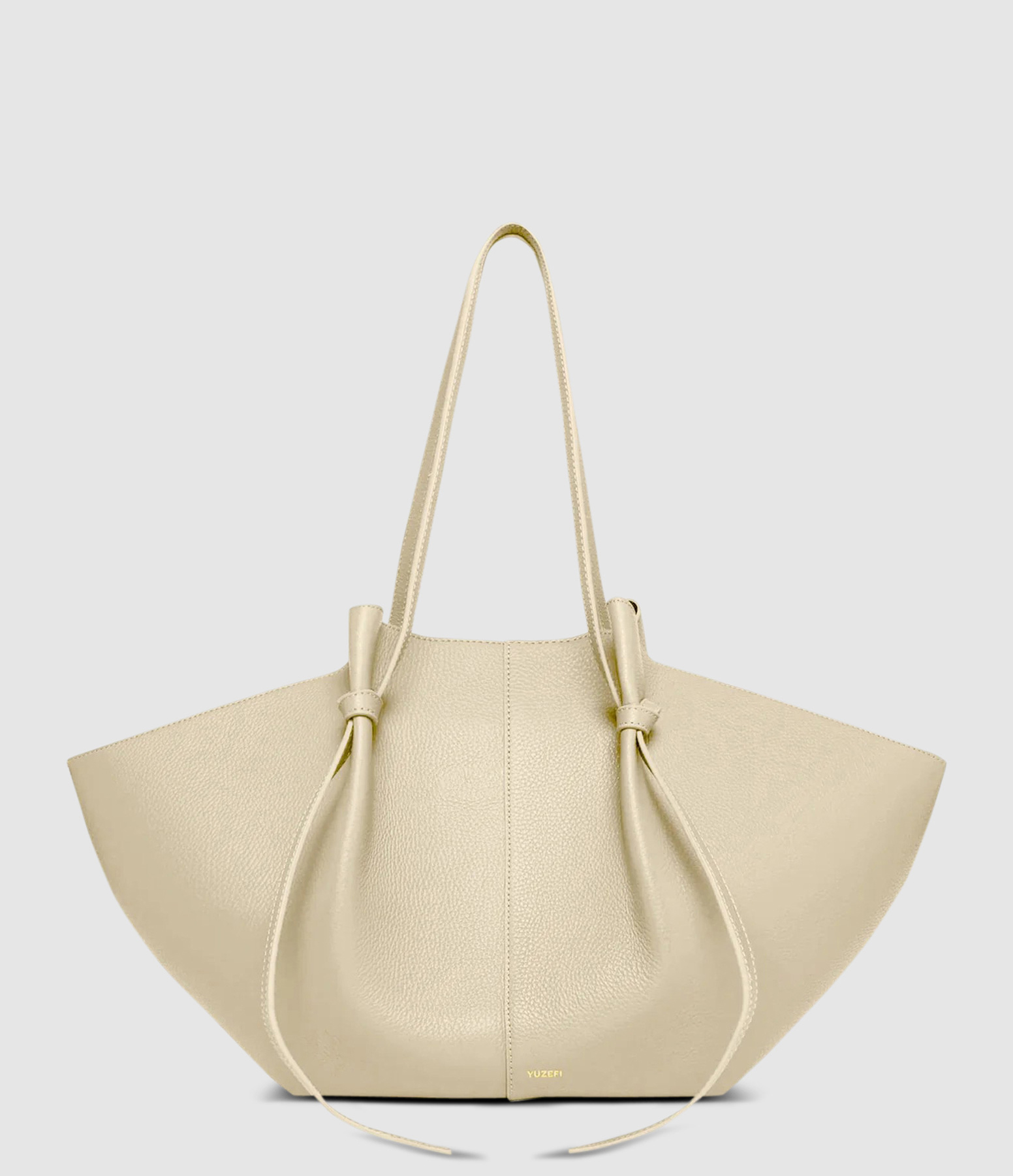 Sac Large Mochi Cuir Grainé Angora