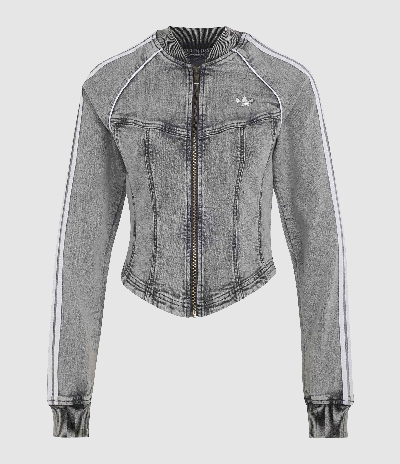 Veste Corset Washed Grey Denim, Capsule Badigirl