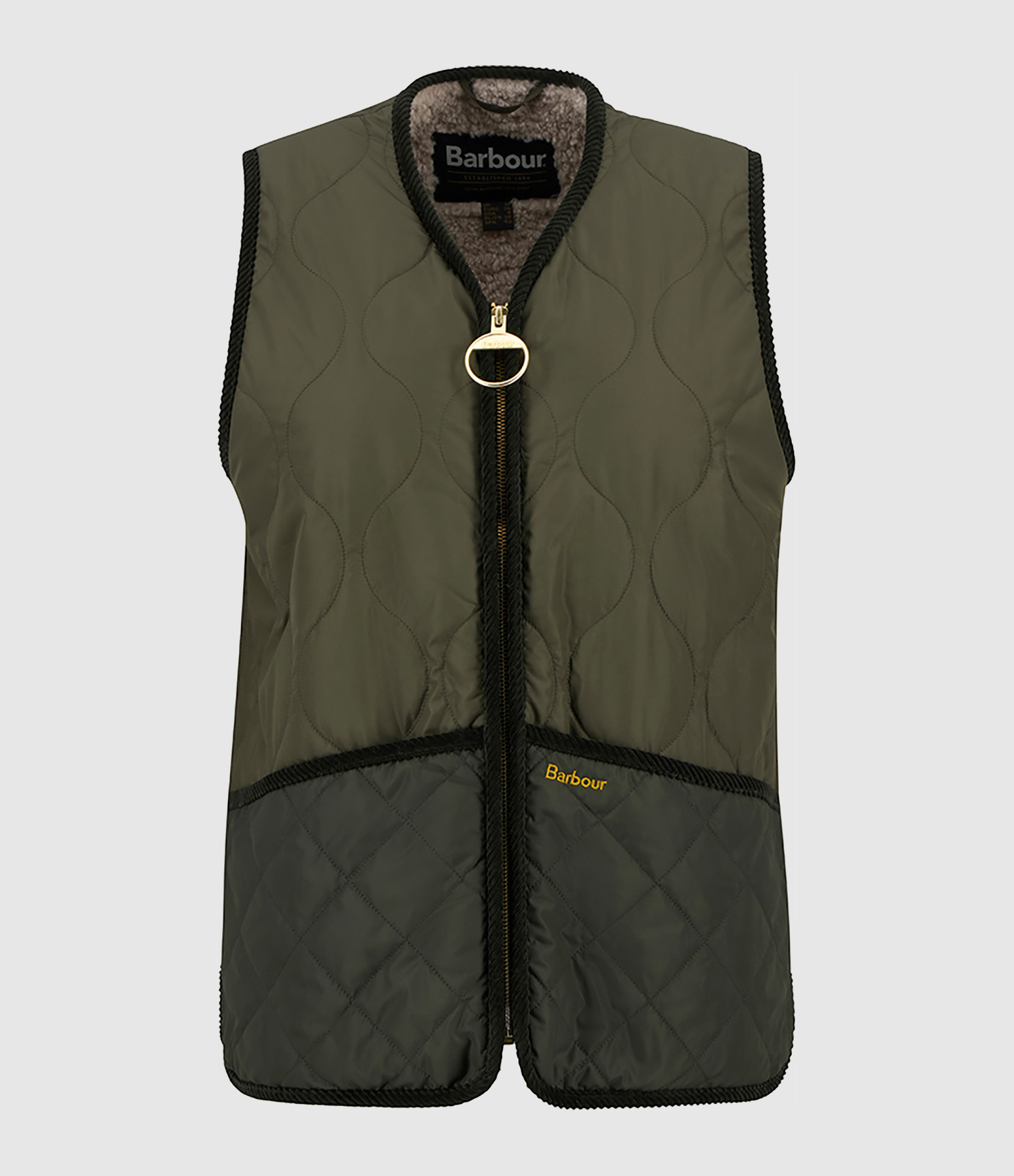 Gilet Klara Fern Leaf Sage Natural