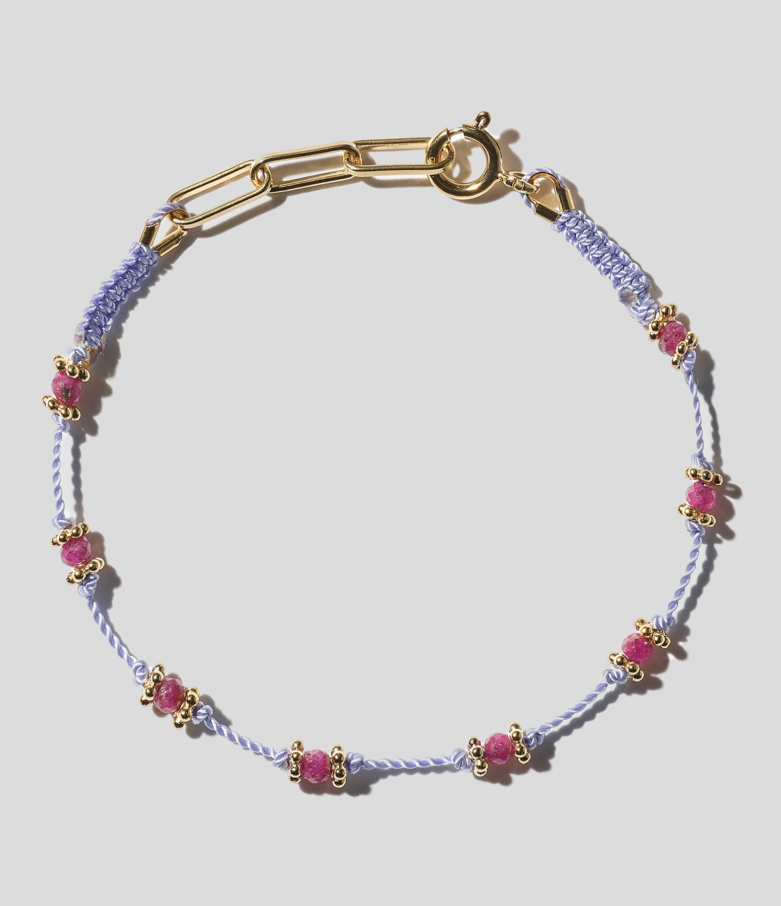 Bracelet Lotus Rubis Rose