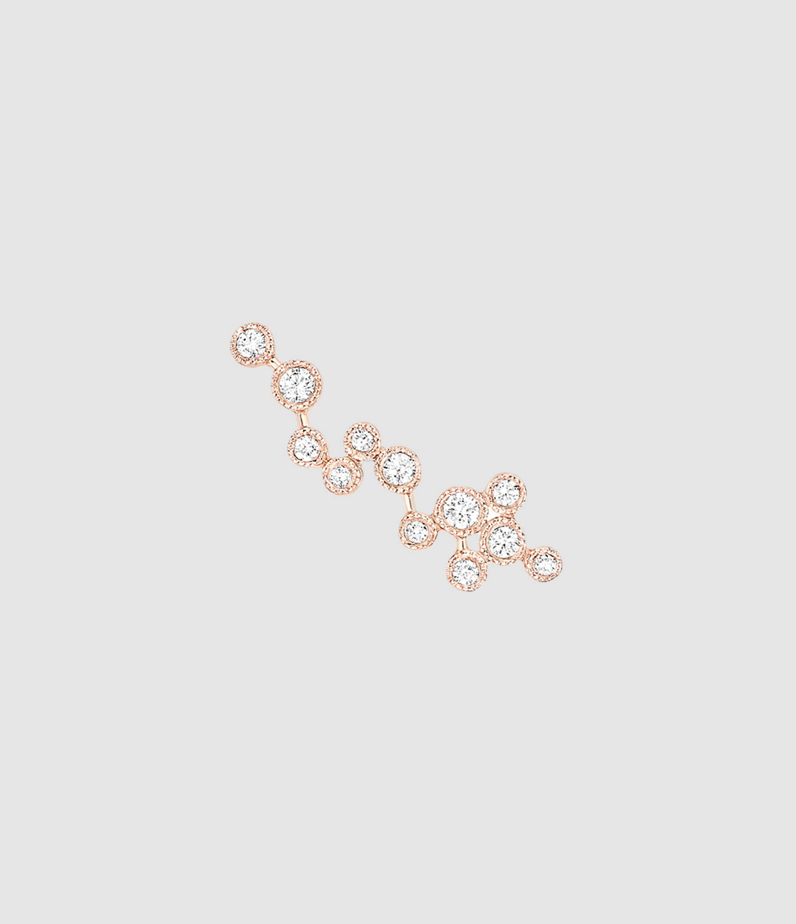 Boucle d'oreille Love is in the Air Or Diamants (vendue à l'unité)