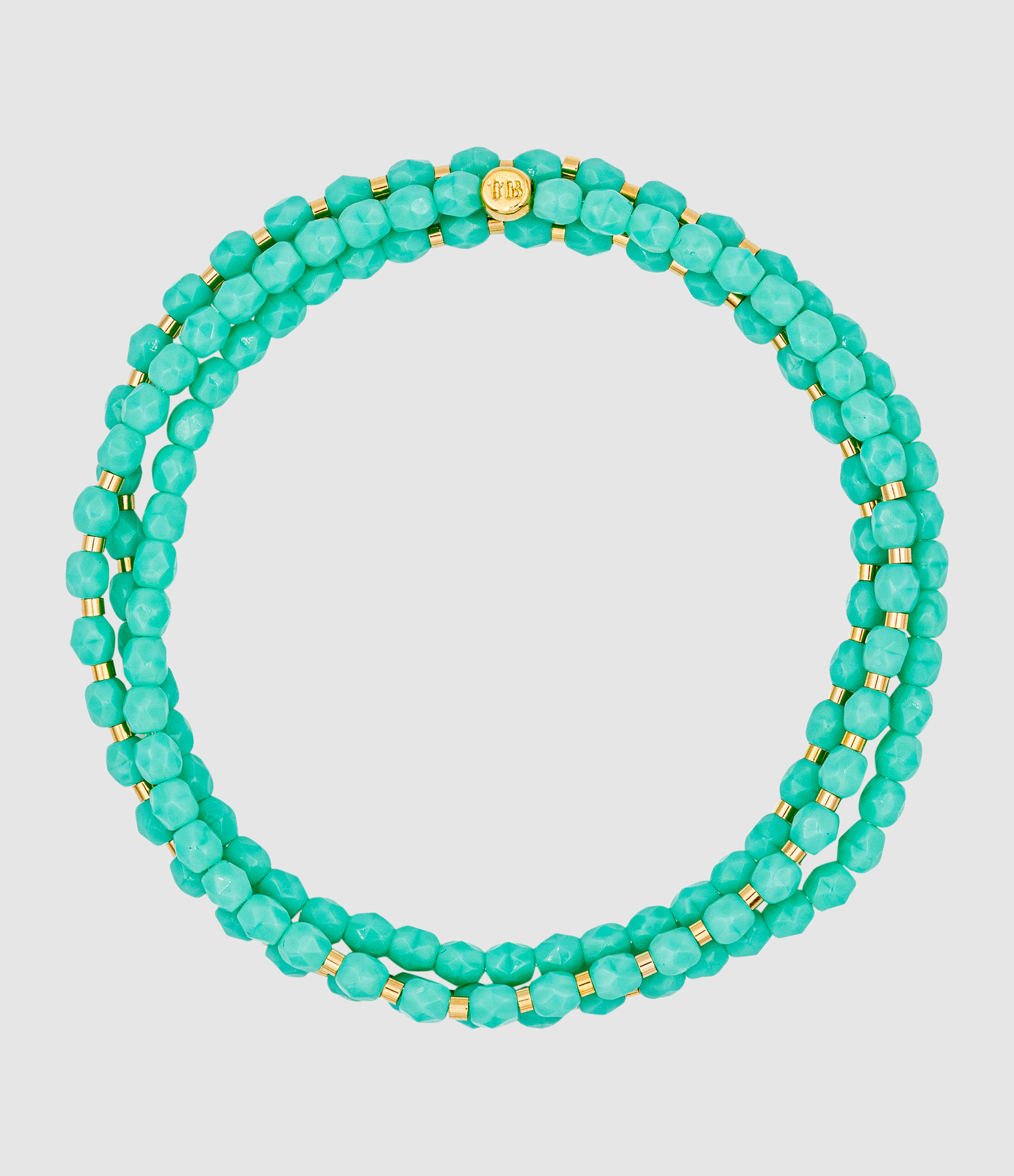 Collier Et Bracelet 3 Tours 3 Tours Turquoise 49 cm, Exclu Lulli
