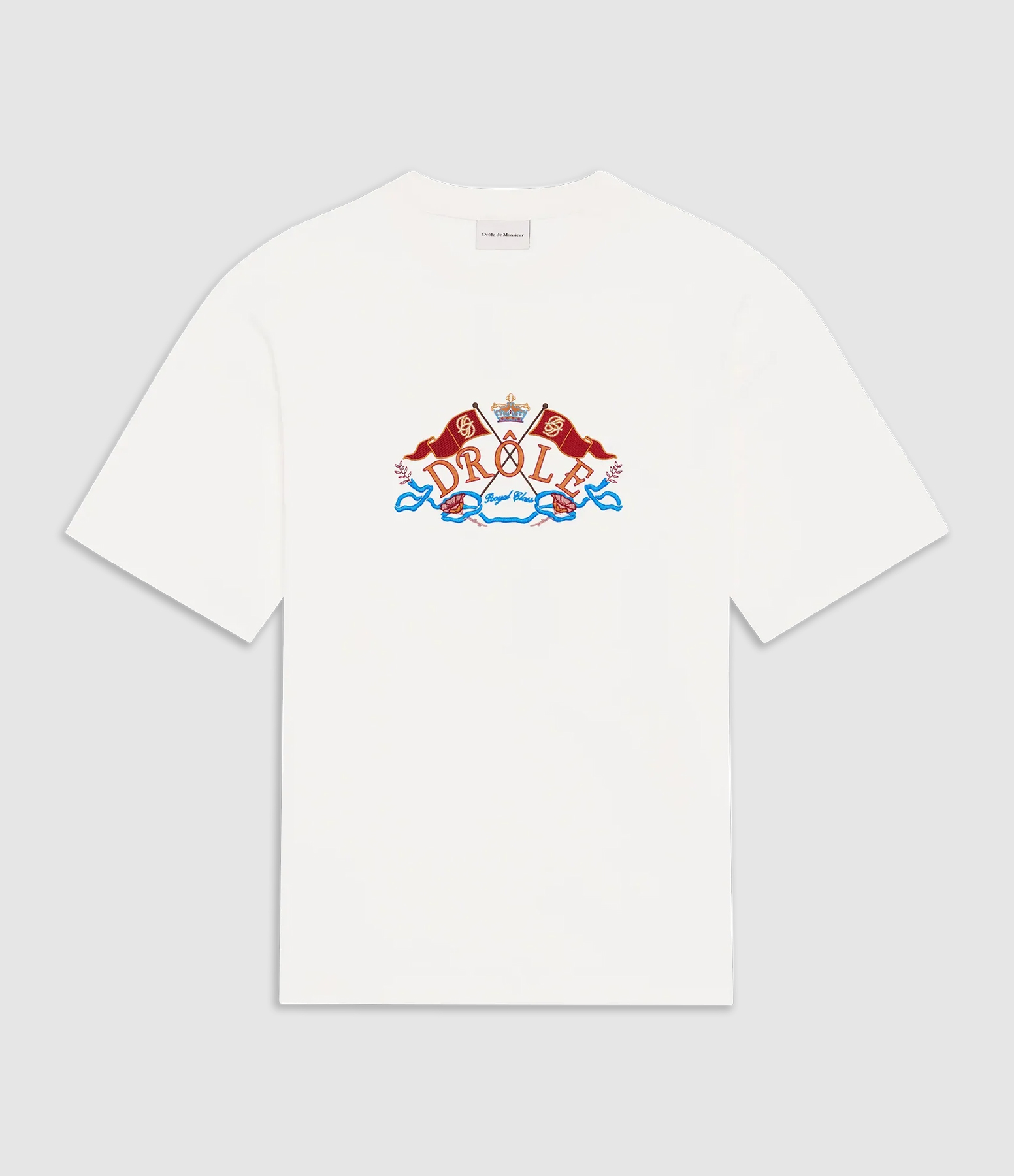 T-Shirt Crest Embroidery Off White