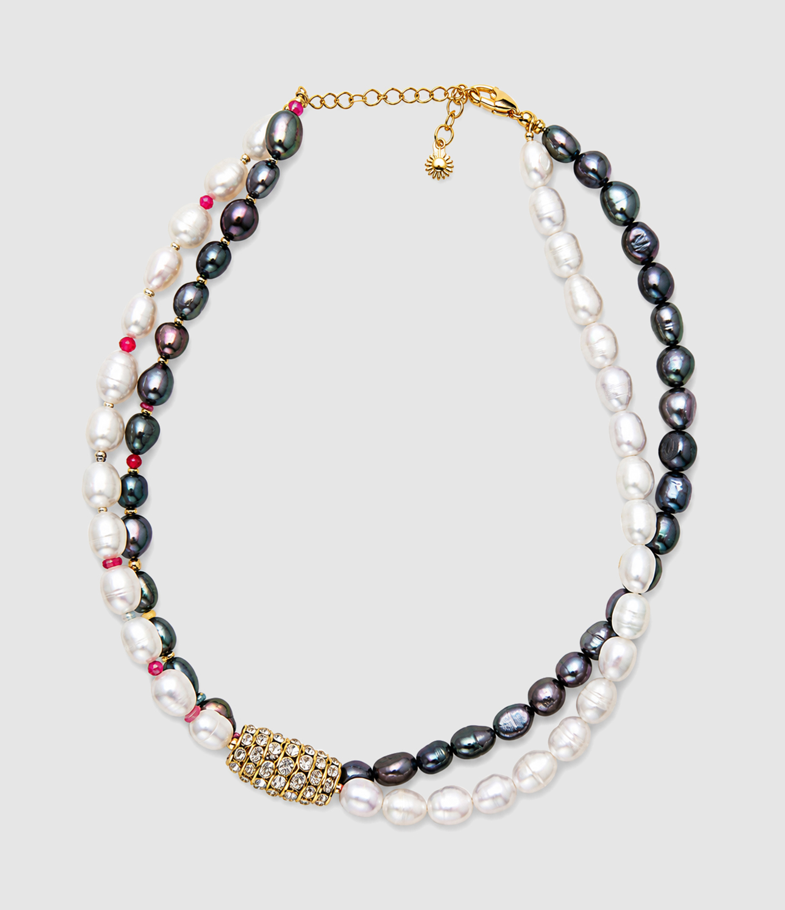 Collier Madame Blanc et Noir