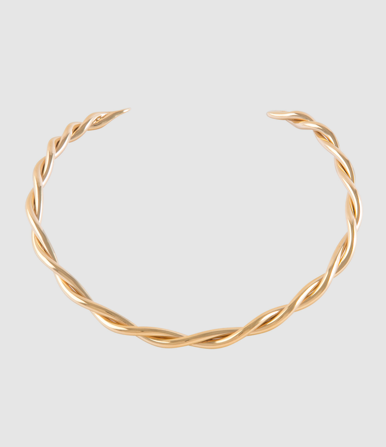 Collier Torsade Argent Doré