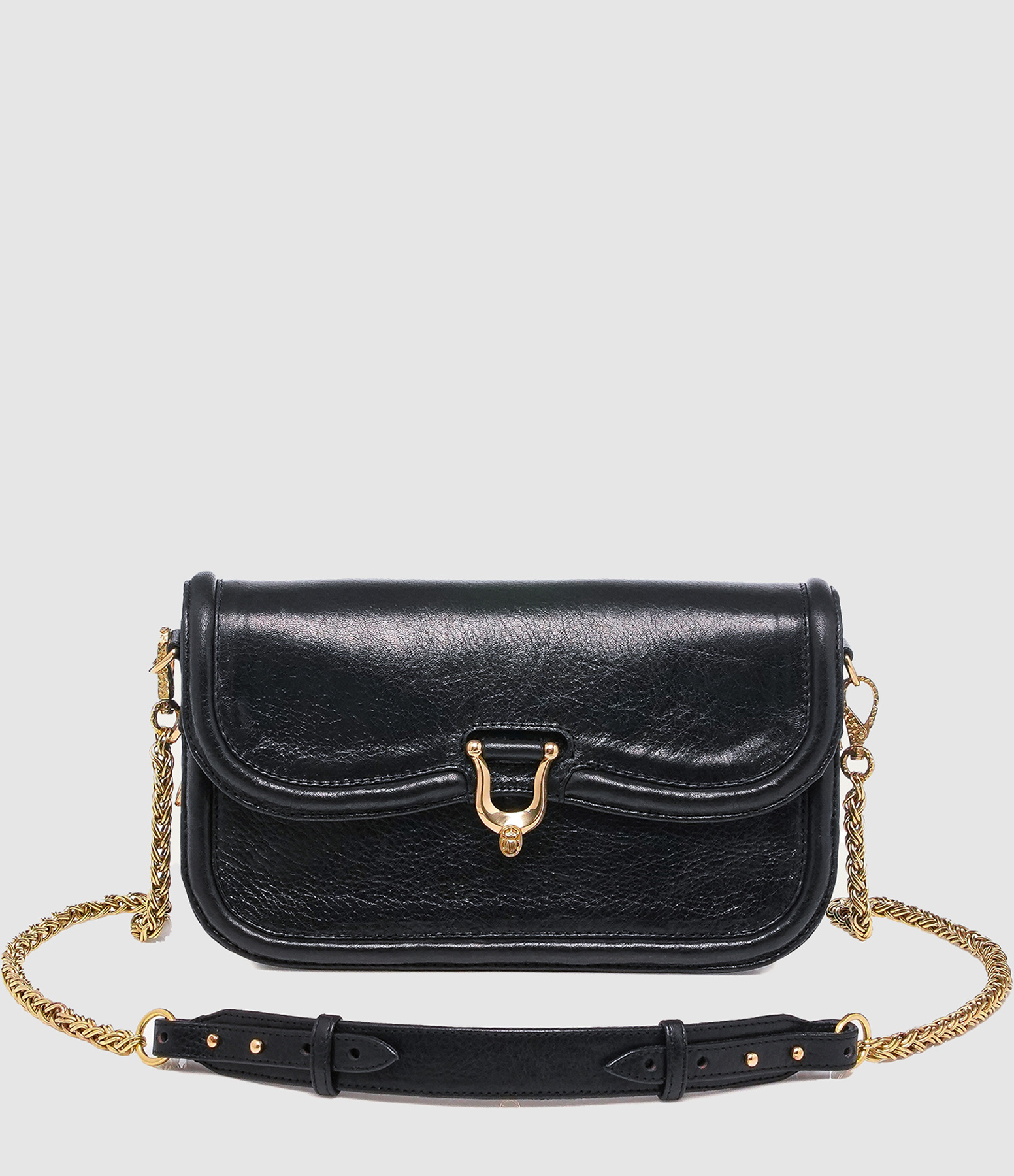 Manon Baguette Cuir Noir