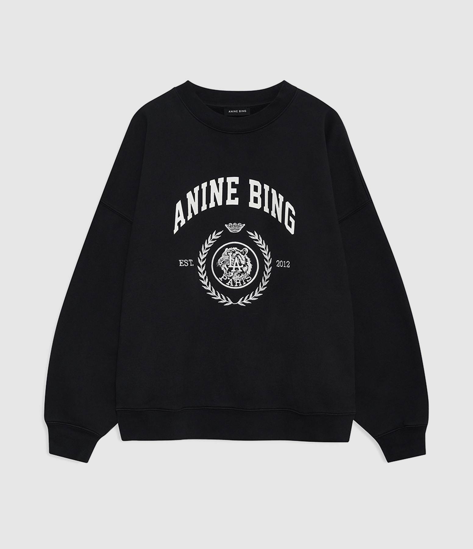 Sweatshirt Collegiate Miles Vintage Black