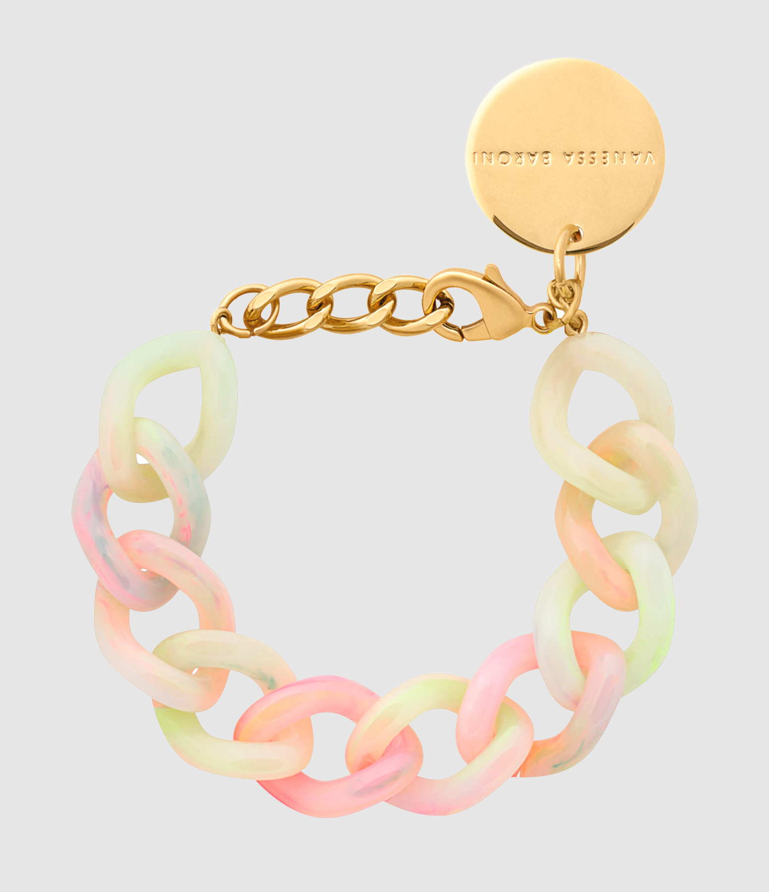 Bracelet Mini Flat Chain Neon Rainbow