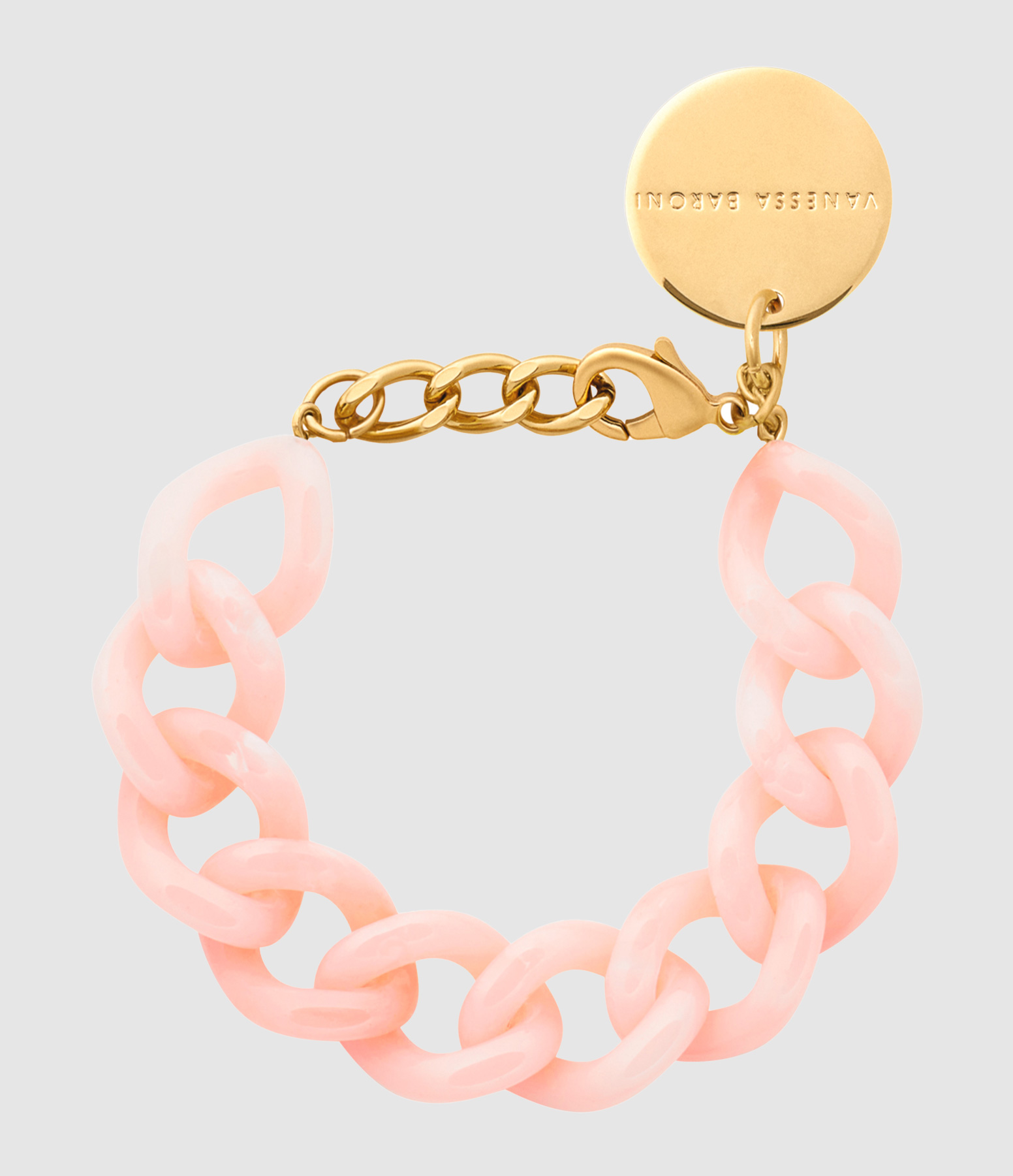 Bracelet Mini Flat Chain Peach Sorbet