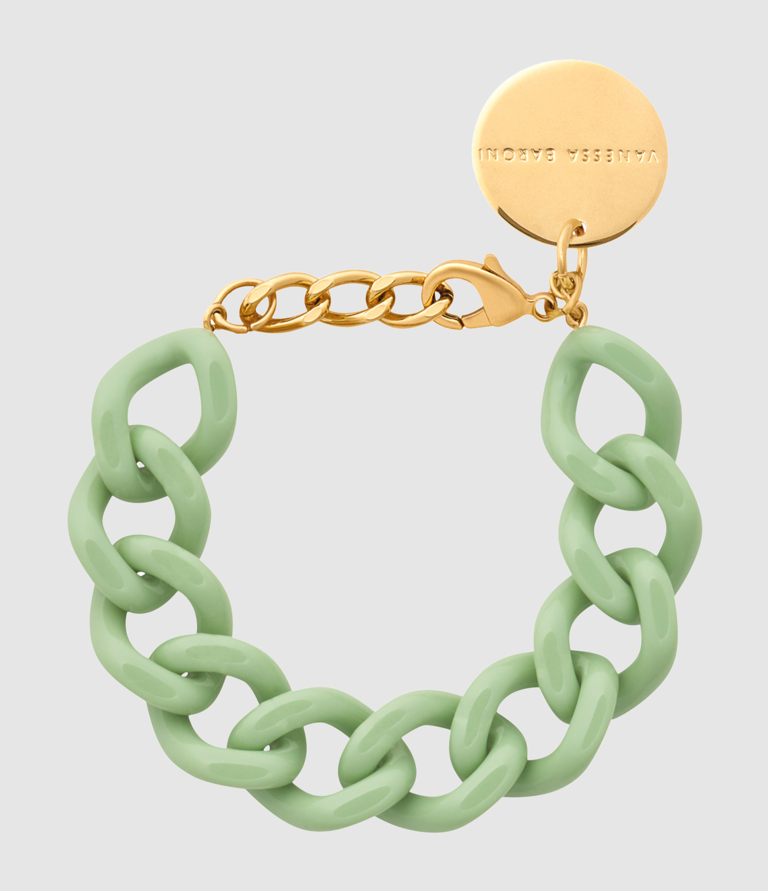 Bracelet Mini Flat Chain Pistachio