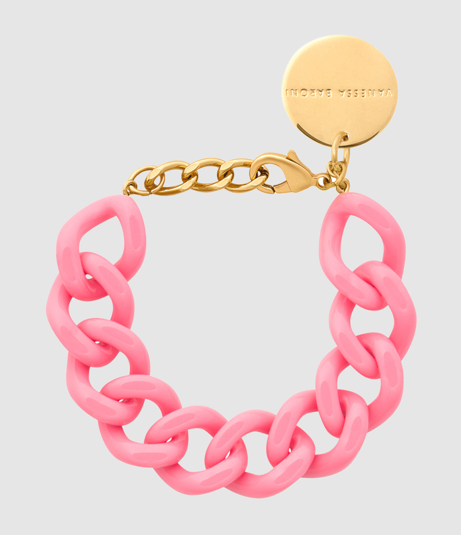 Bracelet Flat Chain Raspberry