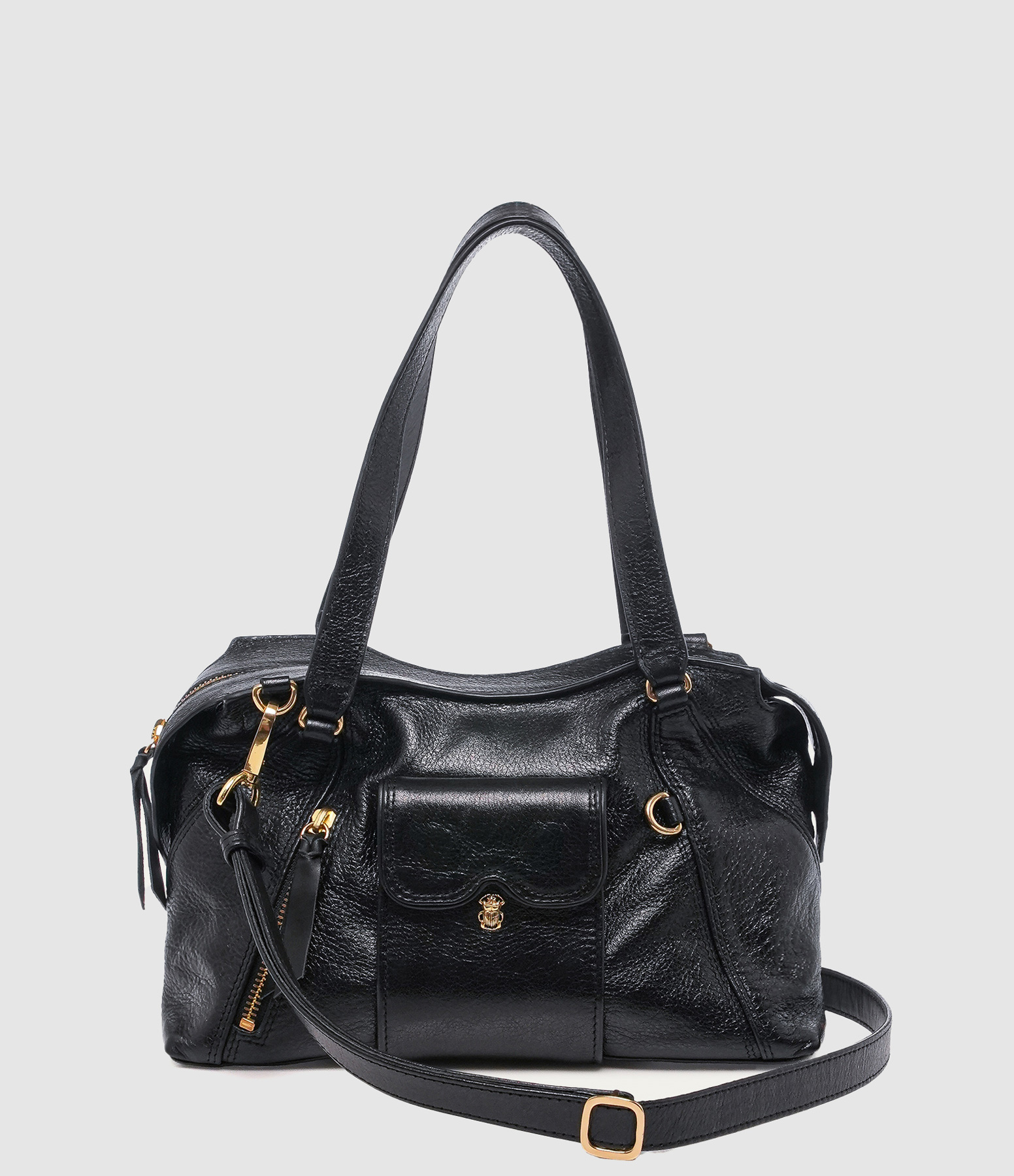 Sac Mini Juno Cuir Noir
