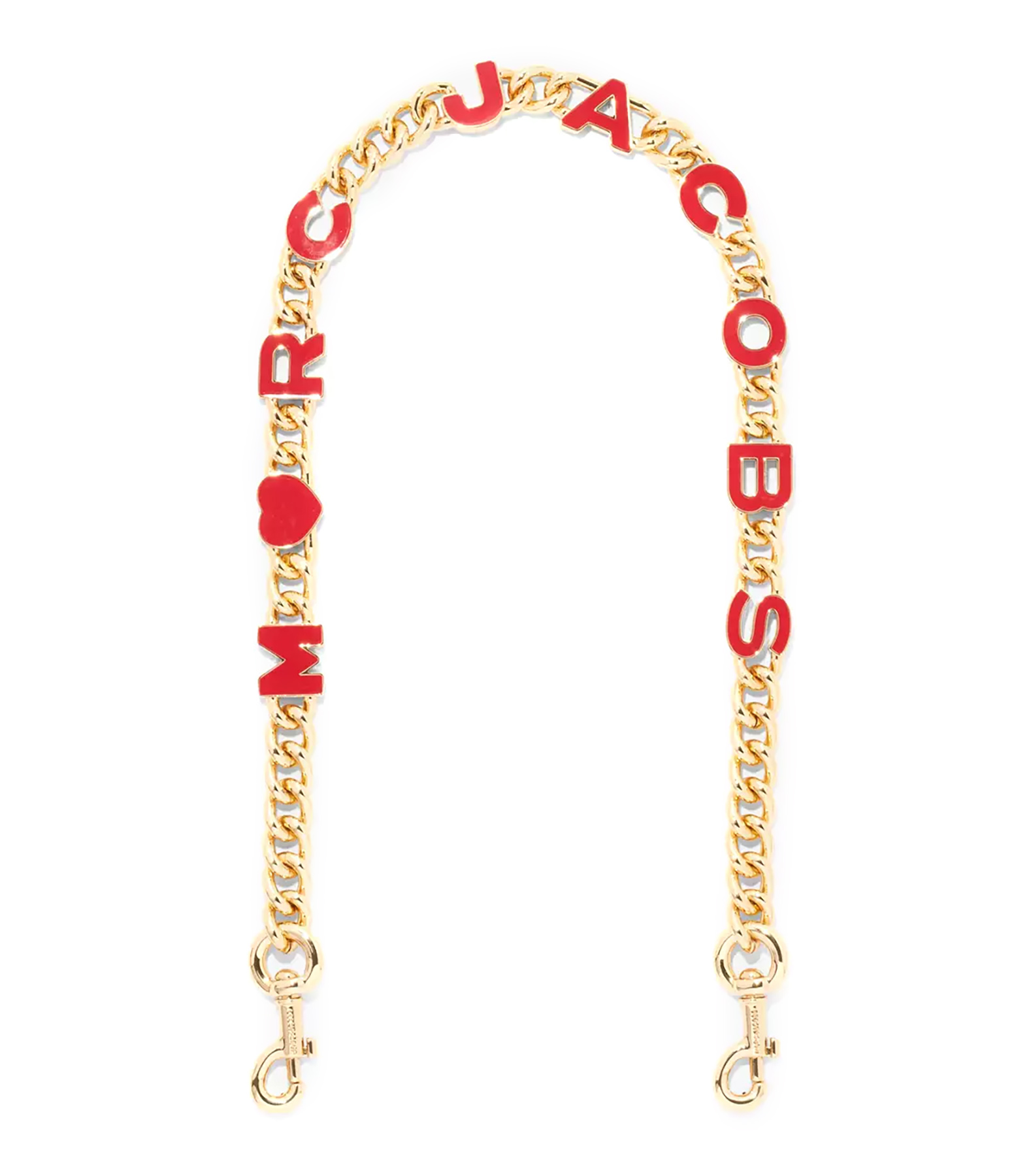 Bandoulière The Heart Chaîne Rouge Doré