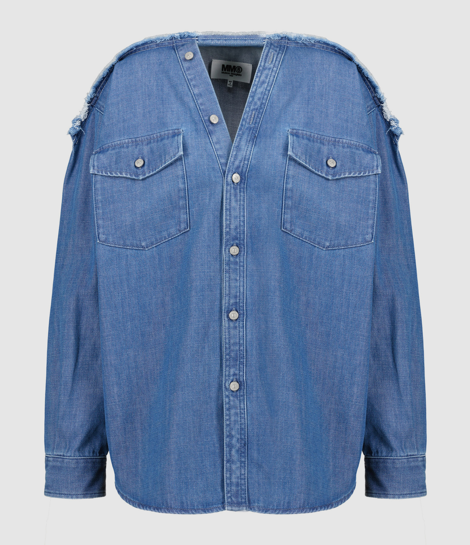 Chemise Denim Coton Bleu