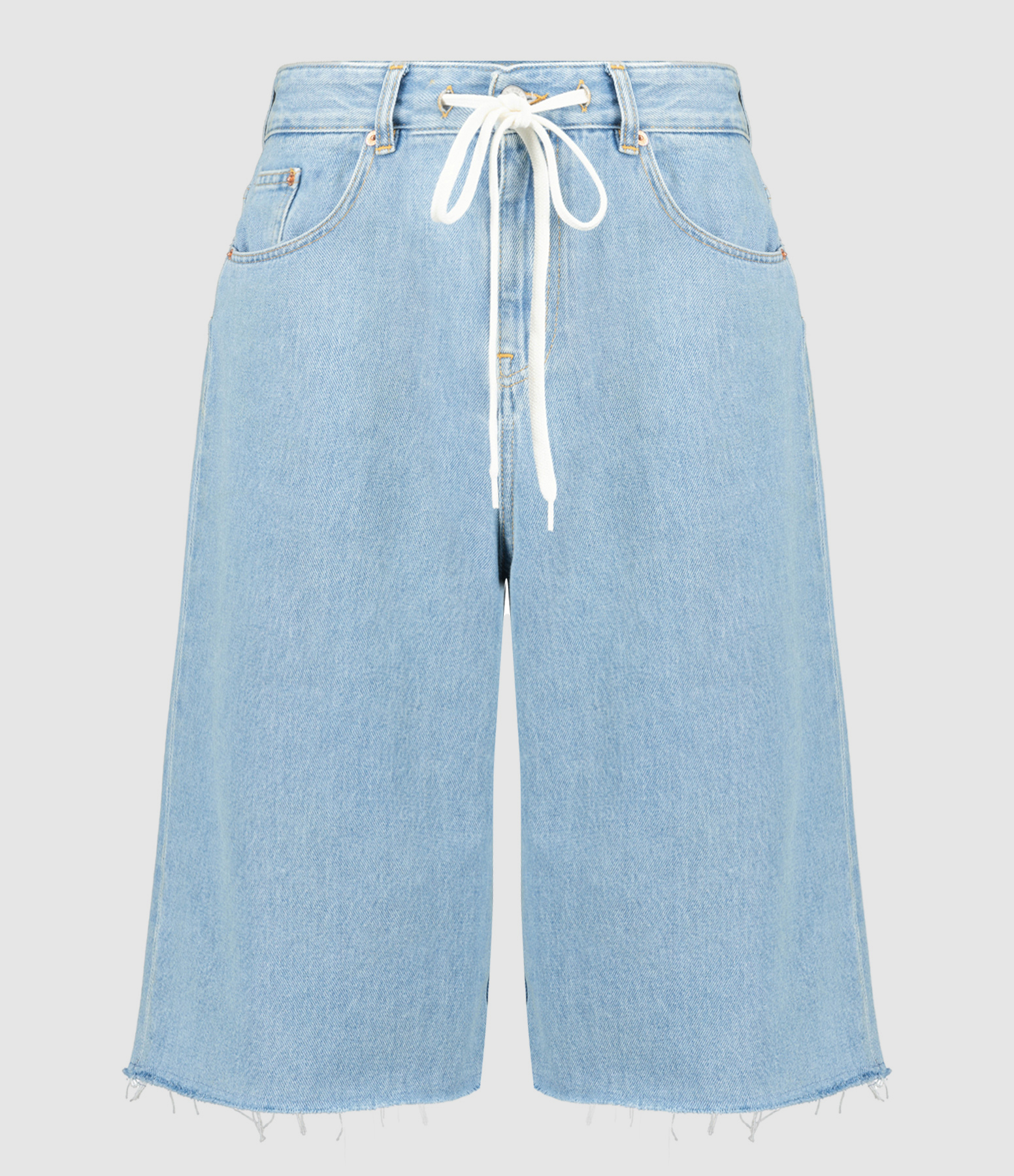 Short Coton Denim Bleu Ciel