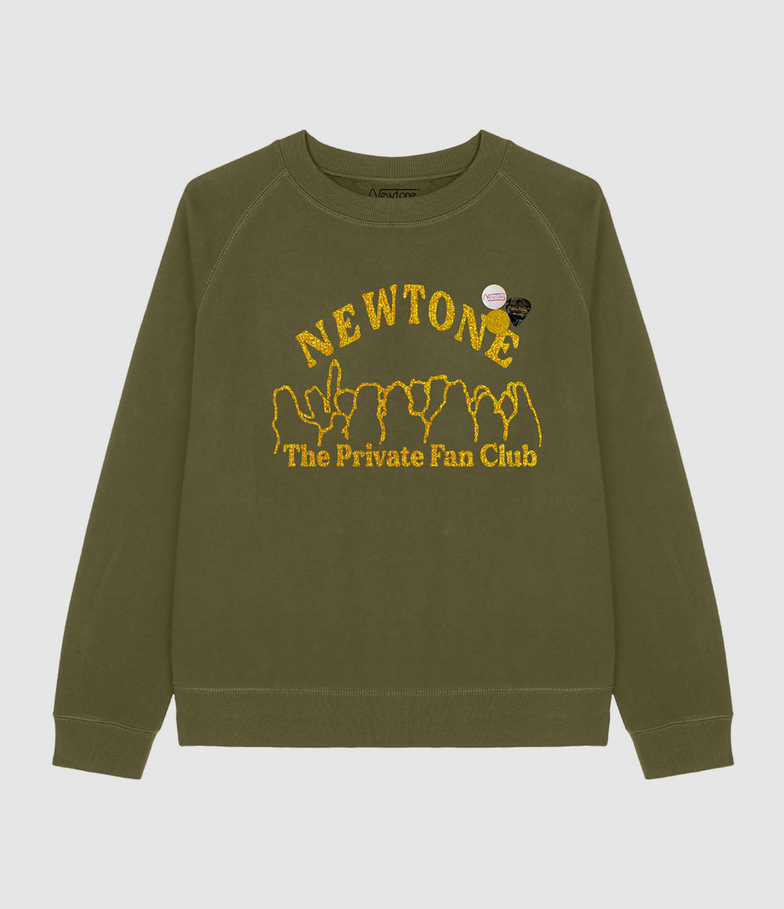 NEWTONE - Sweatshirt Egger People Coton Kaki