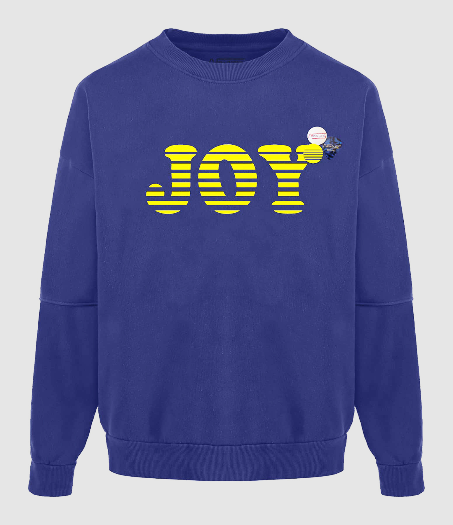 NEWTONE - Sweatshirt Roller Joy Coton Bleu Royal