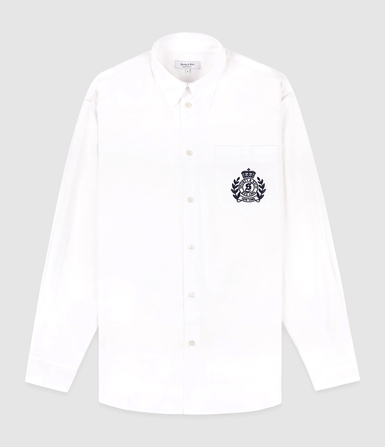 Chemise Ny Crest Oversized White