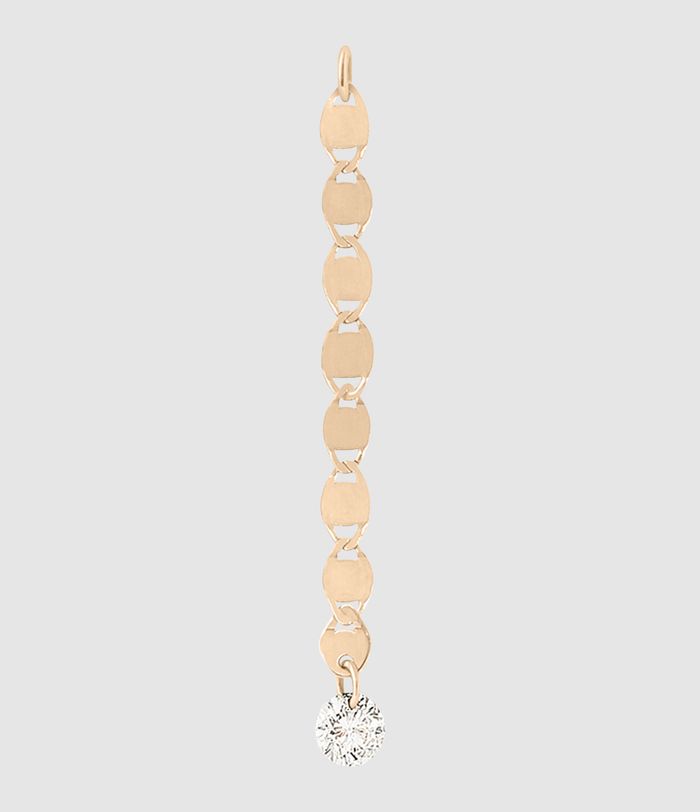 Mono Boucle d'Oreille Skin Tattoo M Or Rose Diamant, 3 cm