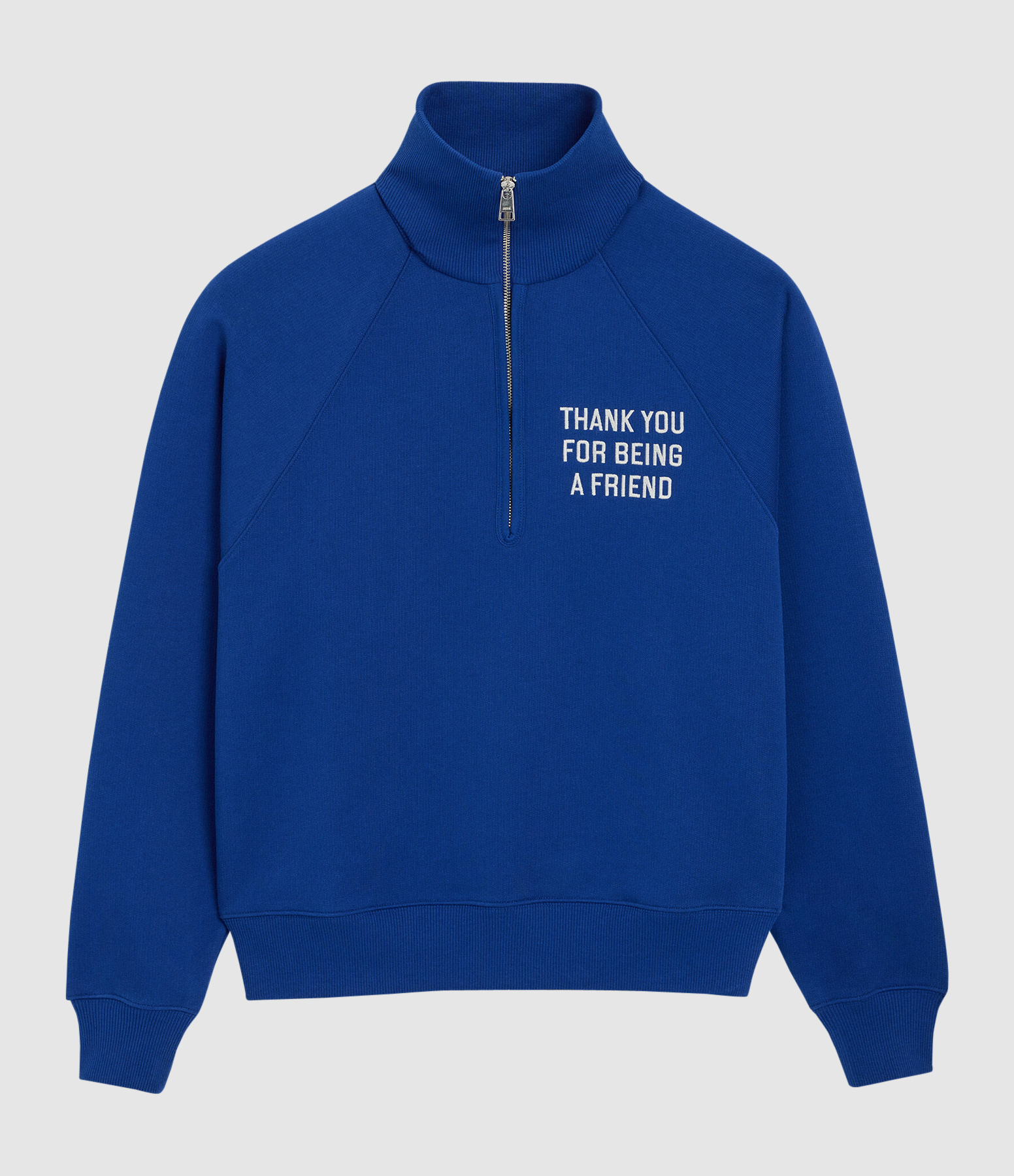 Sweatshirt Thank You For Being A Friend Bleu Roi
