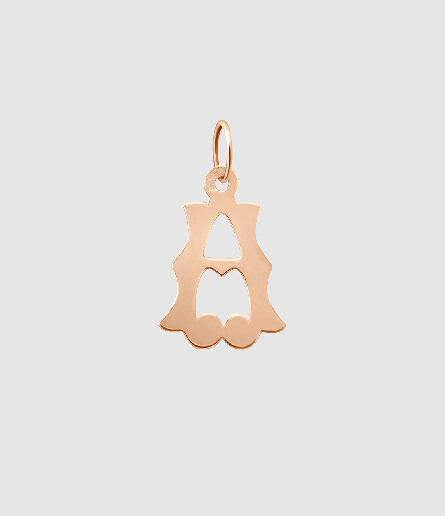 Pendentif Lettrine Or Rose