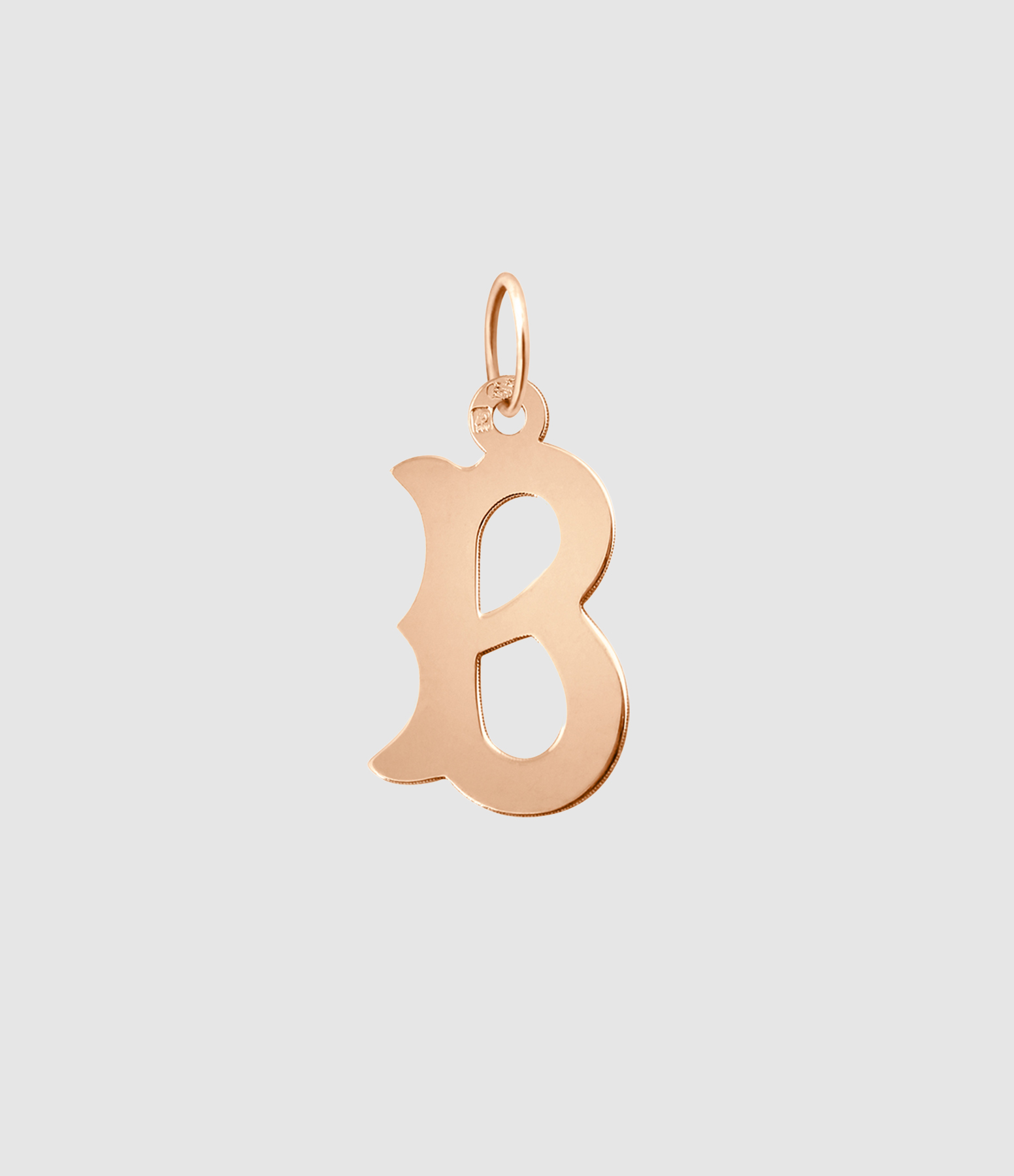 Pendentif Lettrine Or Rose