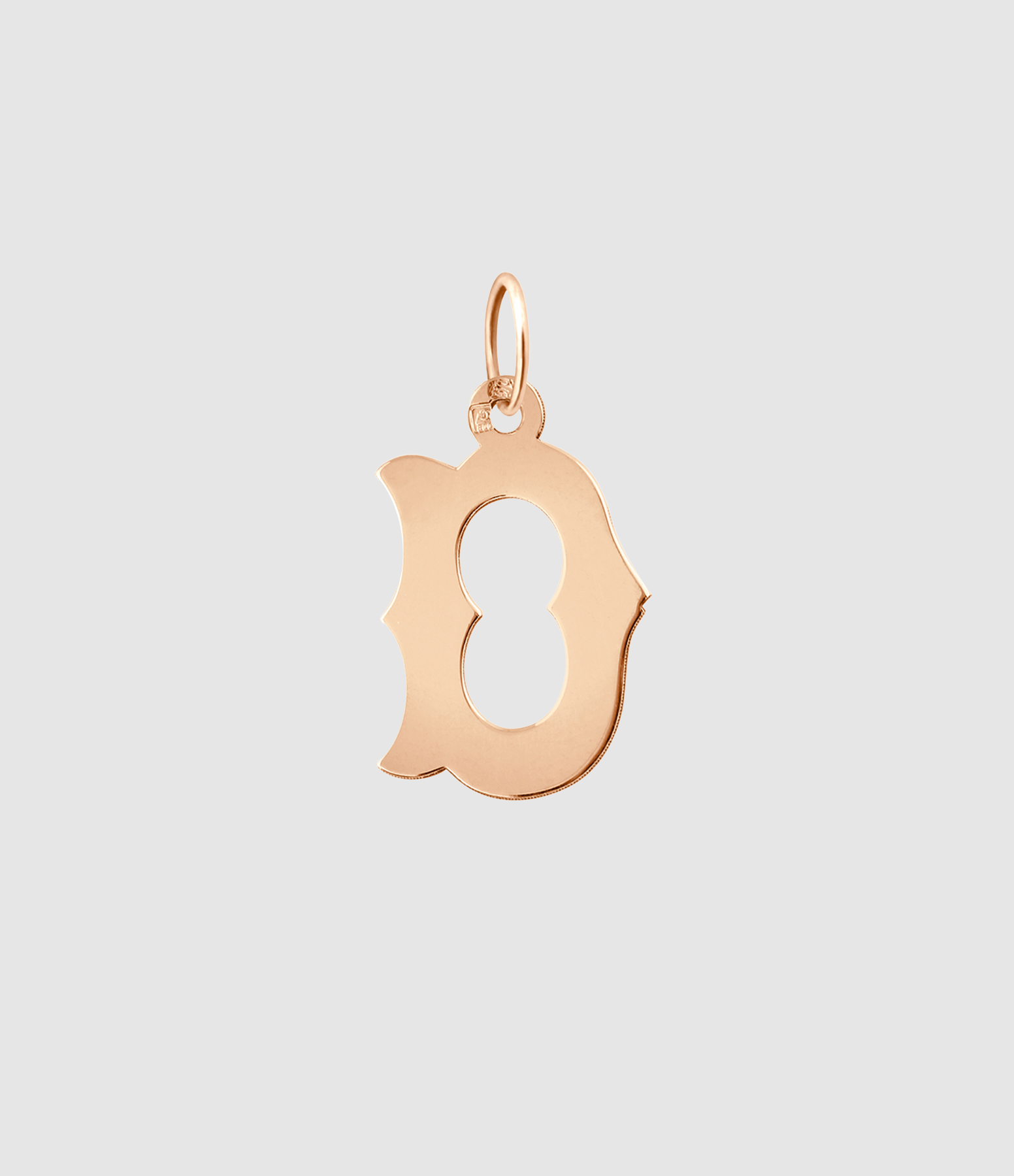 Pendentif Lettrine Or Rose