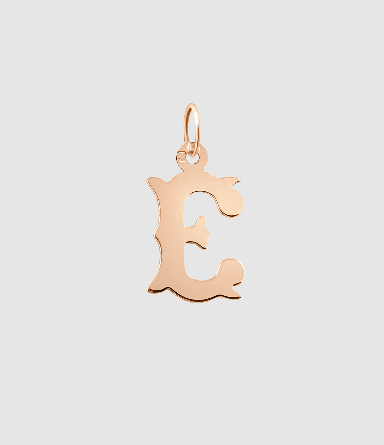 Pendentif Lettrine Or Rose