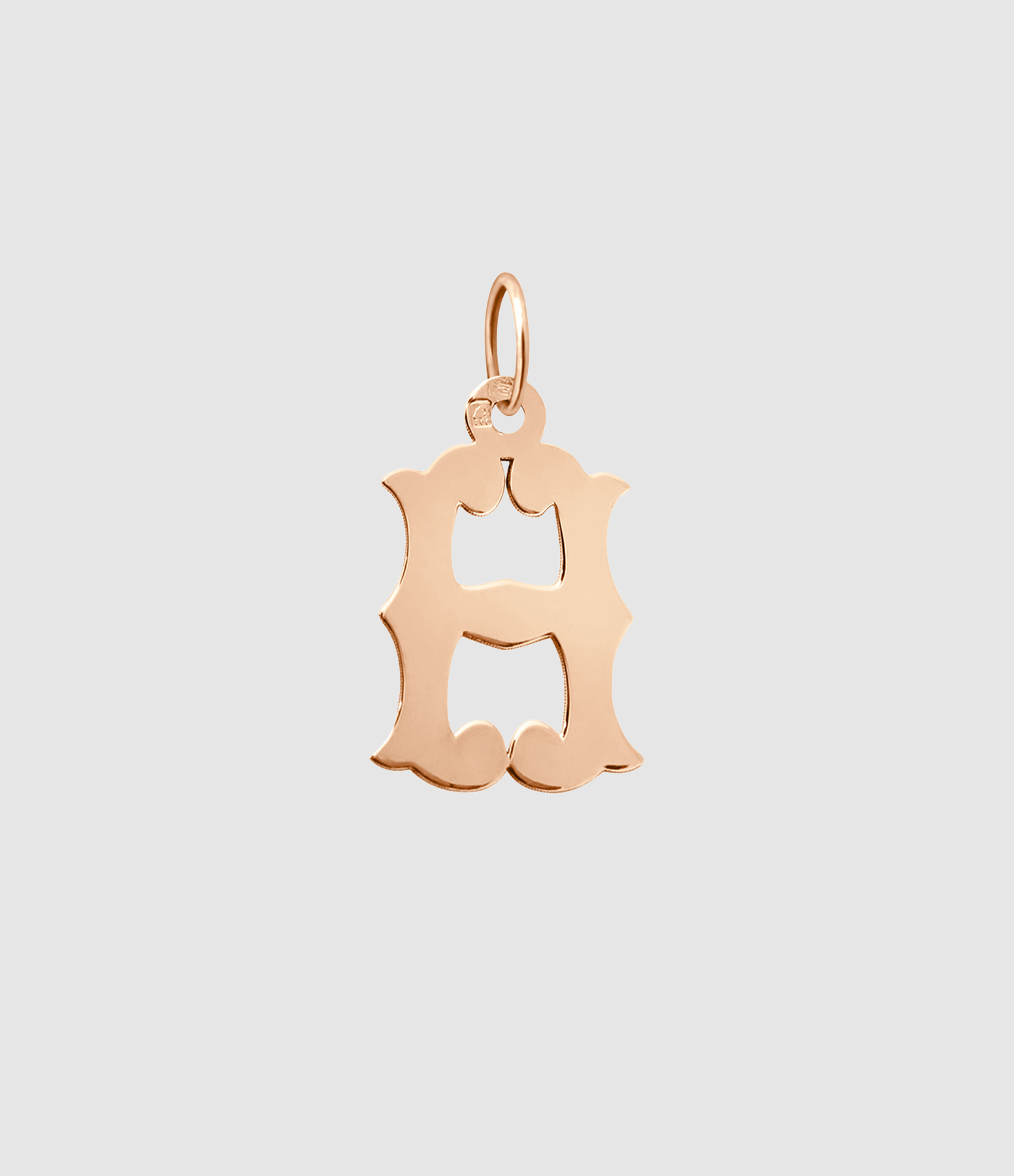 Pendentif Lettrine Or Rose