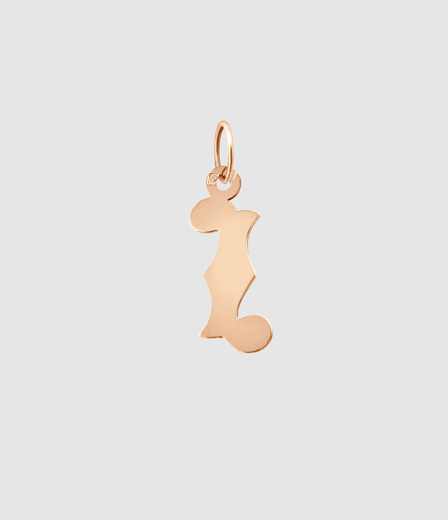 Pendentif Lettrine Or Rose