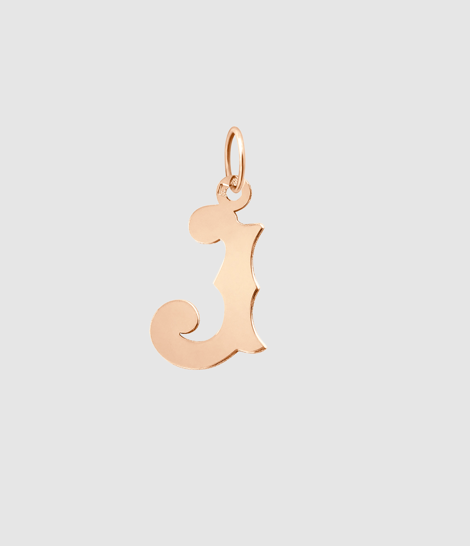 Pendentif Lettrine Or Rose