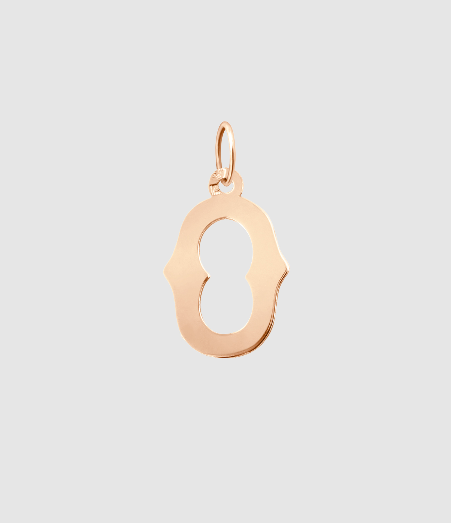 Pendentif Lettrine Or Rose