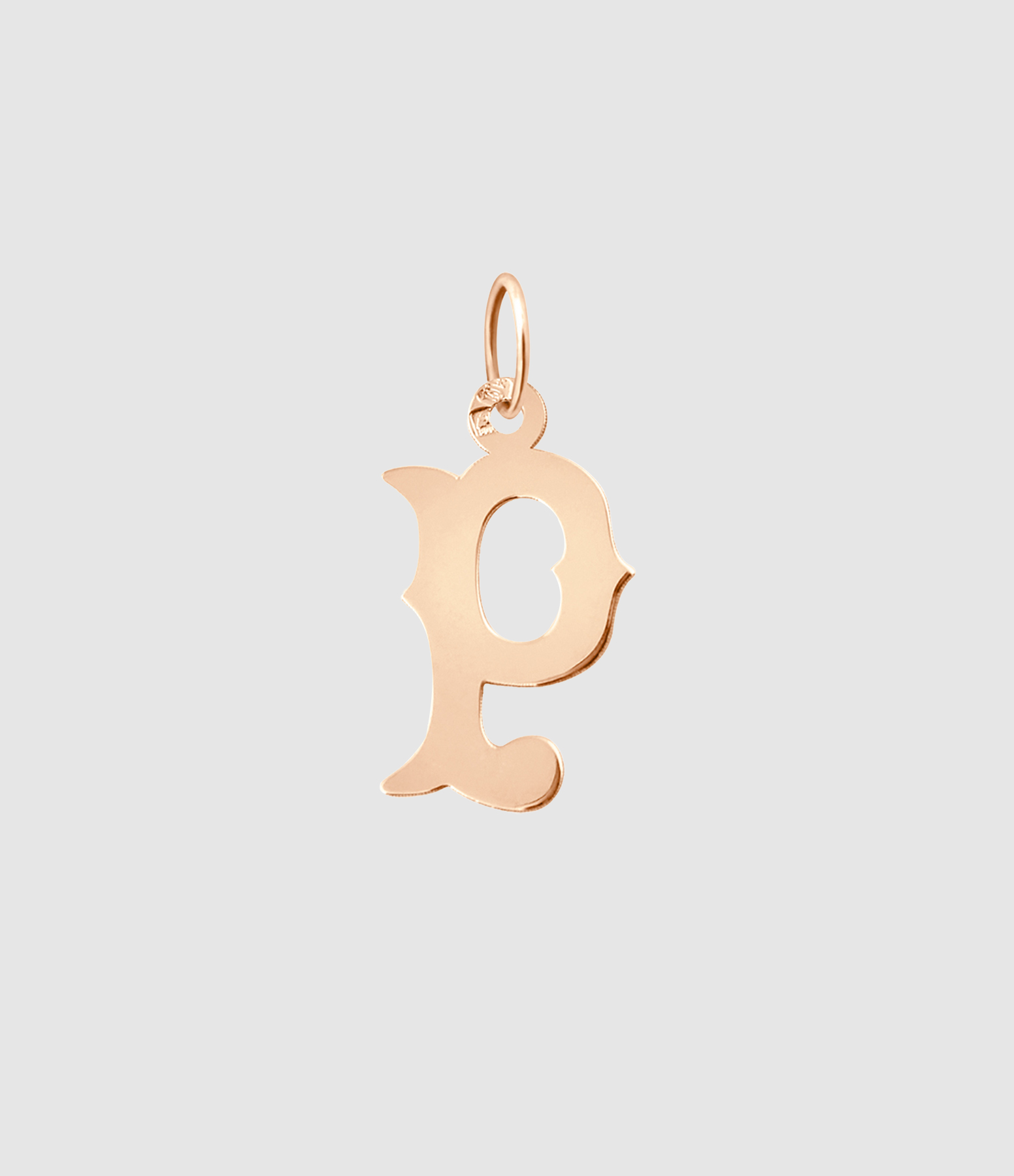 Pendentif Lettrine Or Rose
