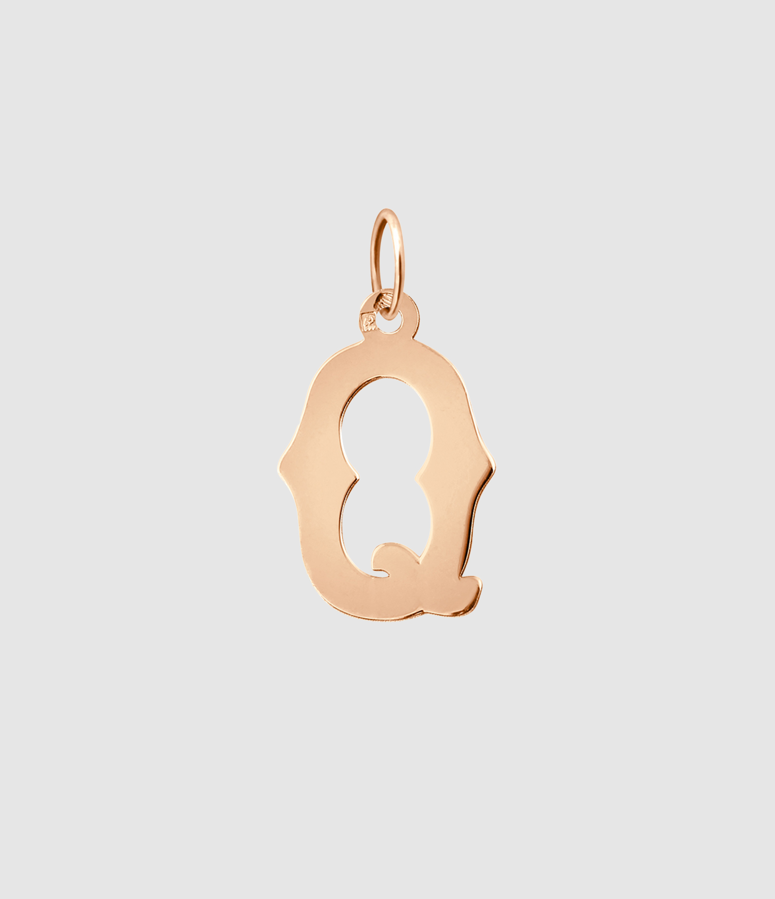 Pendentif Lettrine Or Rose