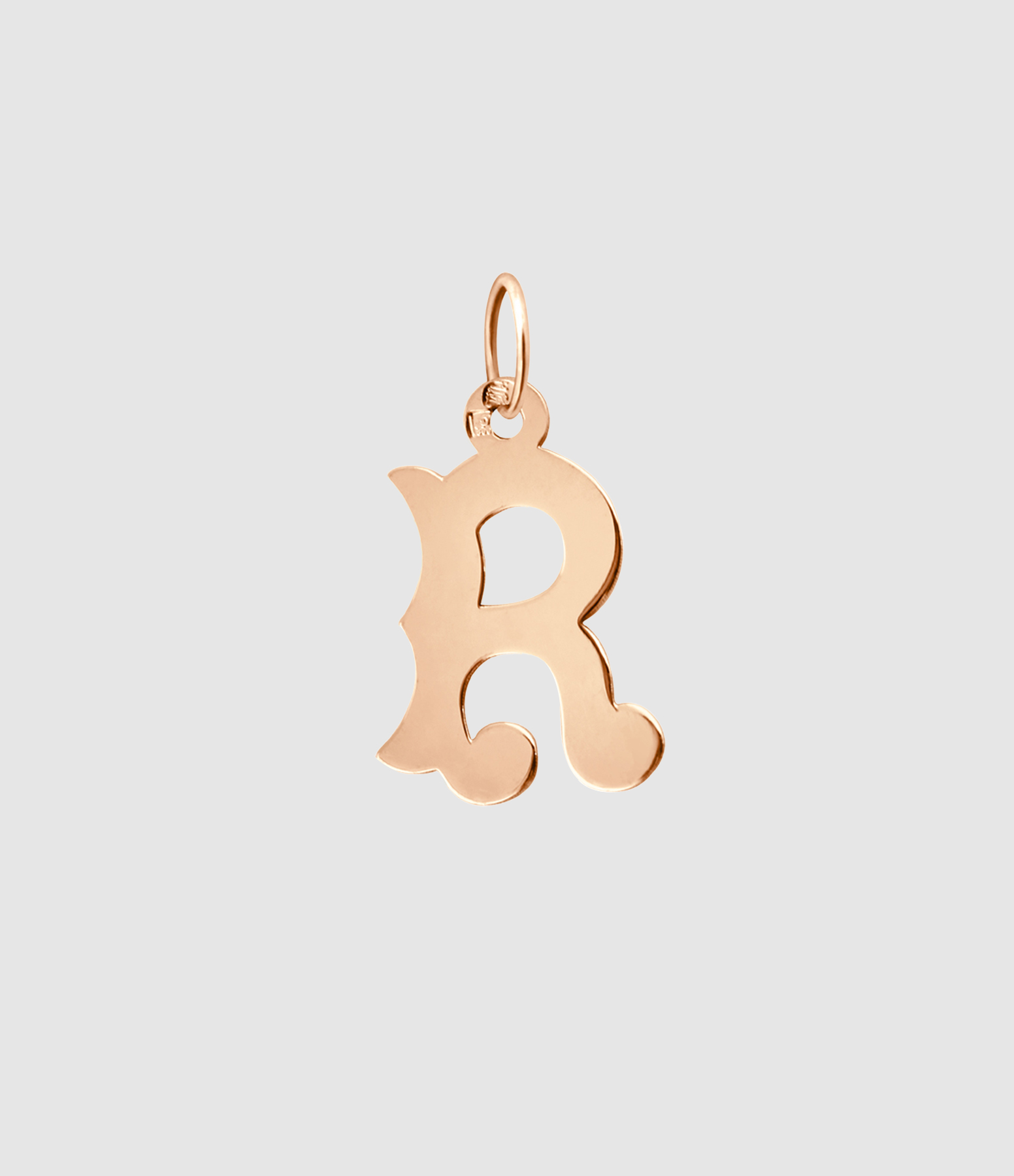 Pendentif Lettrine Or Rose