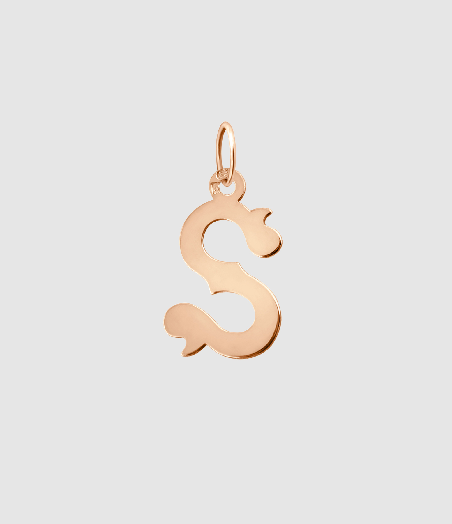 Pendentif Lettrine Or Rose