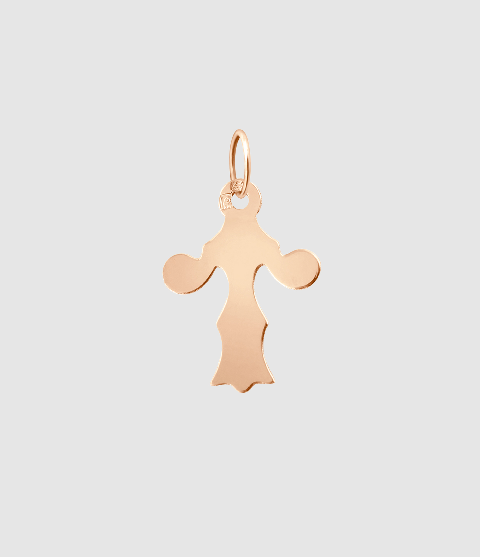 Pendentif Lettrine Or Rose