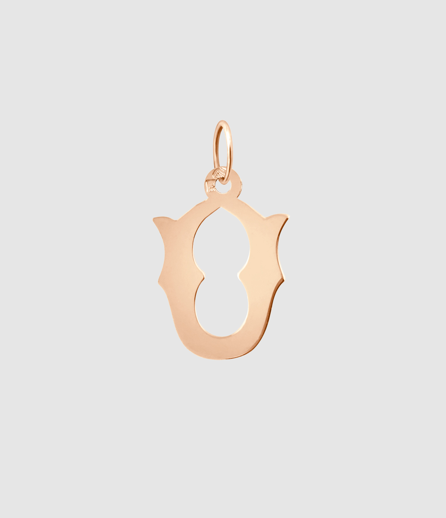 Pendentif Lettrine Or Rose
